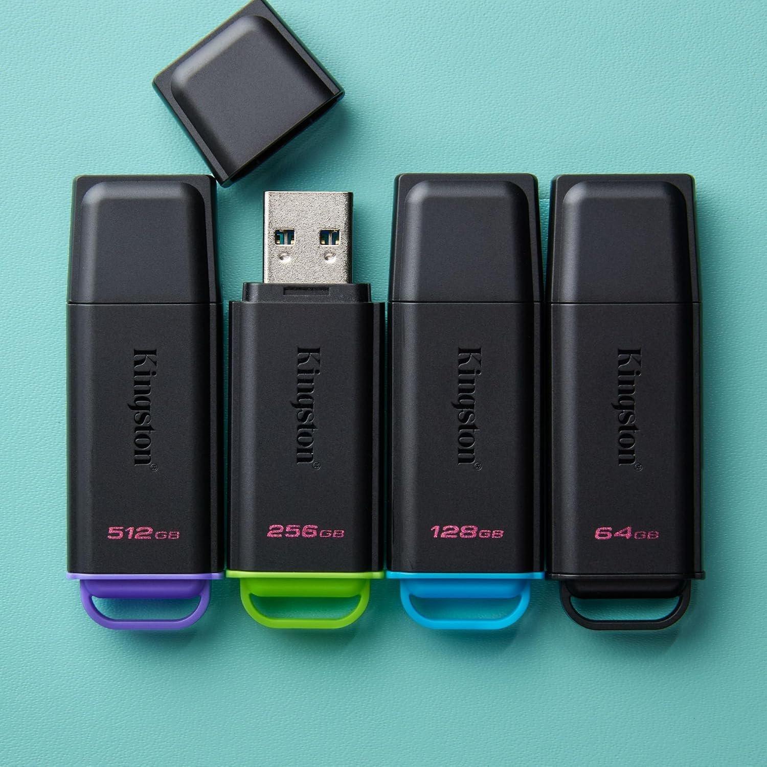 Crna - Kingston Technology - 512GB Portable USB 3.2 Gen 1 DataTraveler Exodia Black/Purple - 3