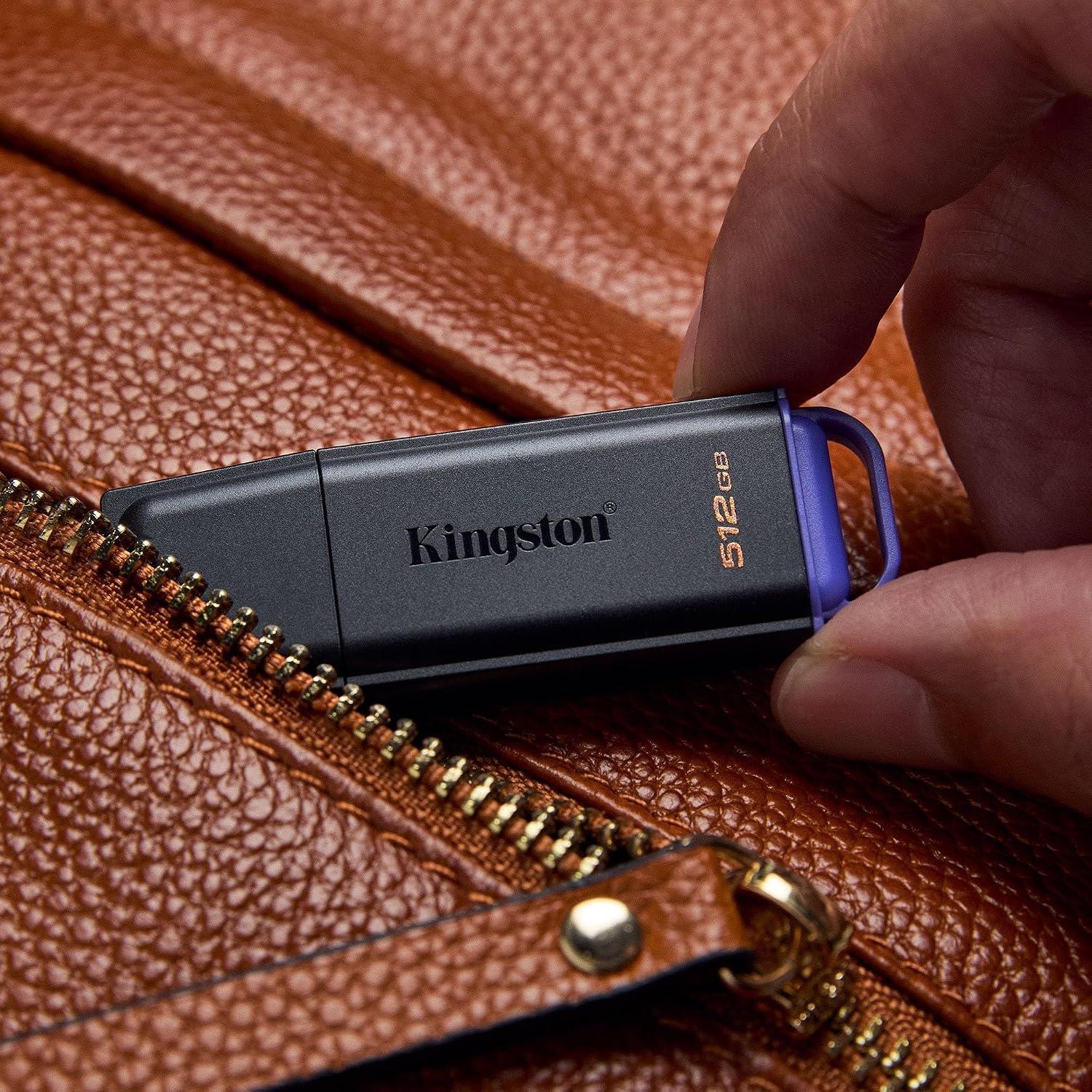 Crna - Kingston Technology - 512GB Portable USB 3.2 Gen 1 DataTraveler Exodia Black/Purple - 5
