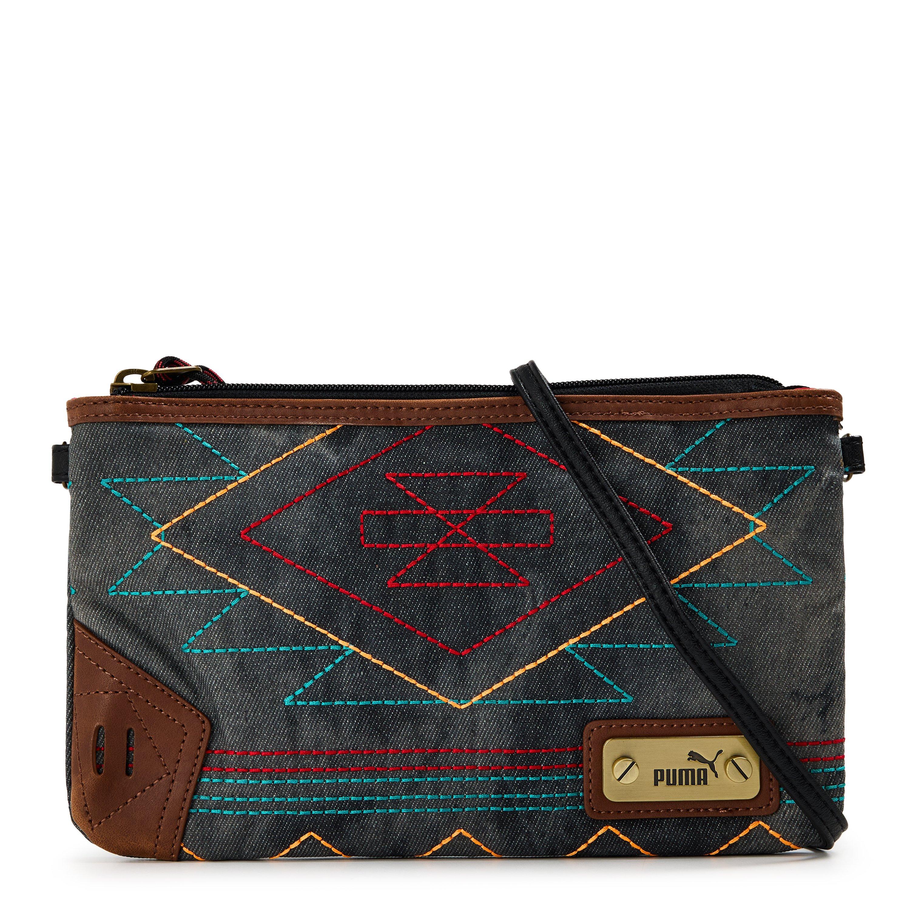 Schwarz-Dunkel Denim - Puma - Puma (F1) Nava Small Shoulder Bag Womens - 1