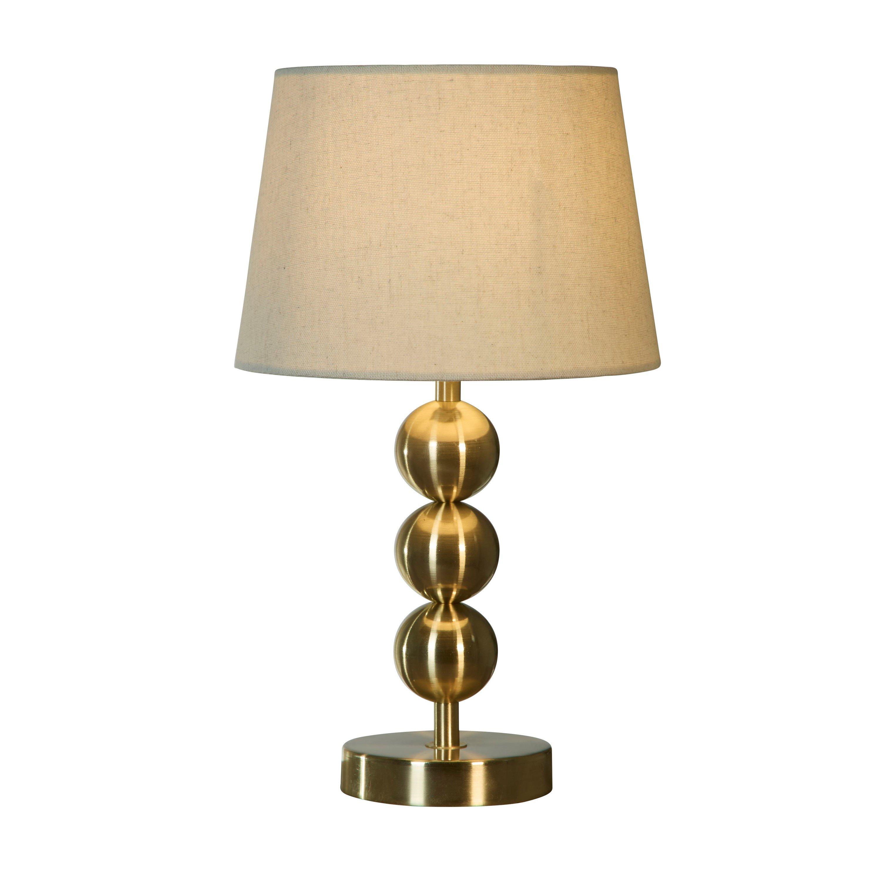 Gold - Lighting Collection - Golden Bobbin Table Lamp - 2