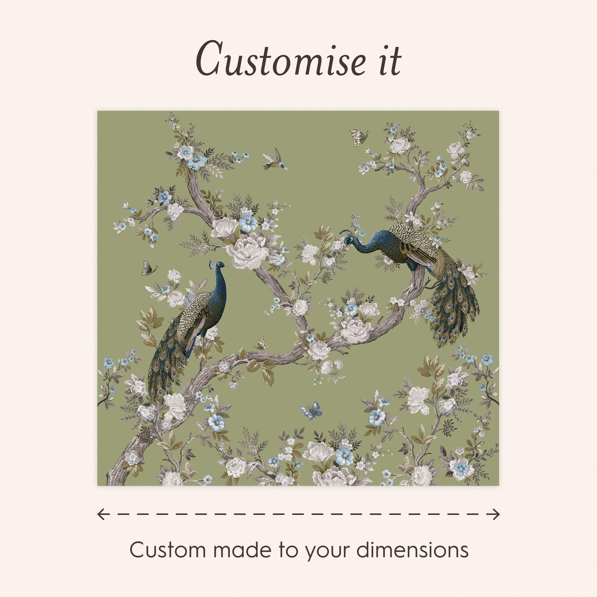 Green - Laura Ashley - Belvedere Hedgerow Fixed Size Mural - 4