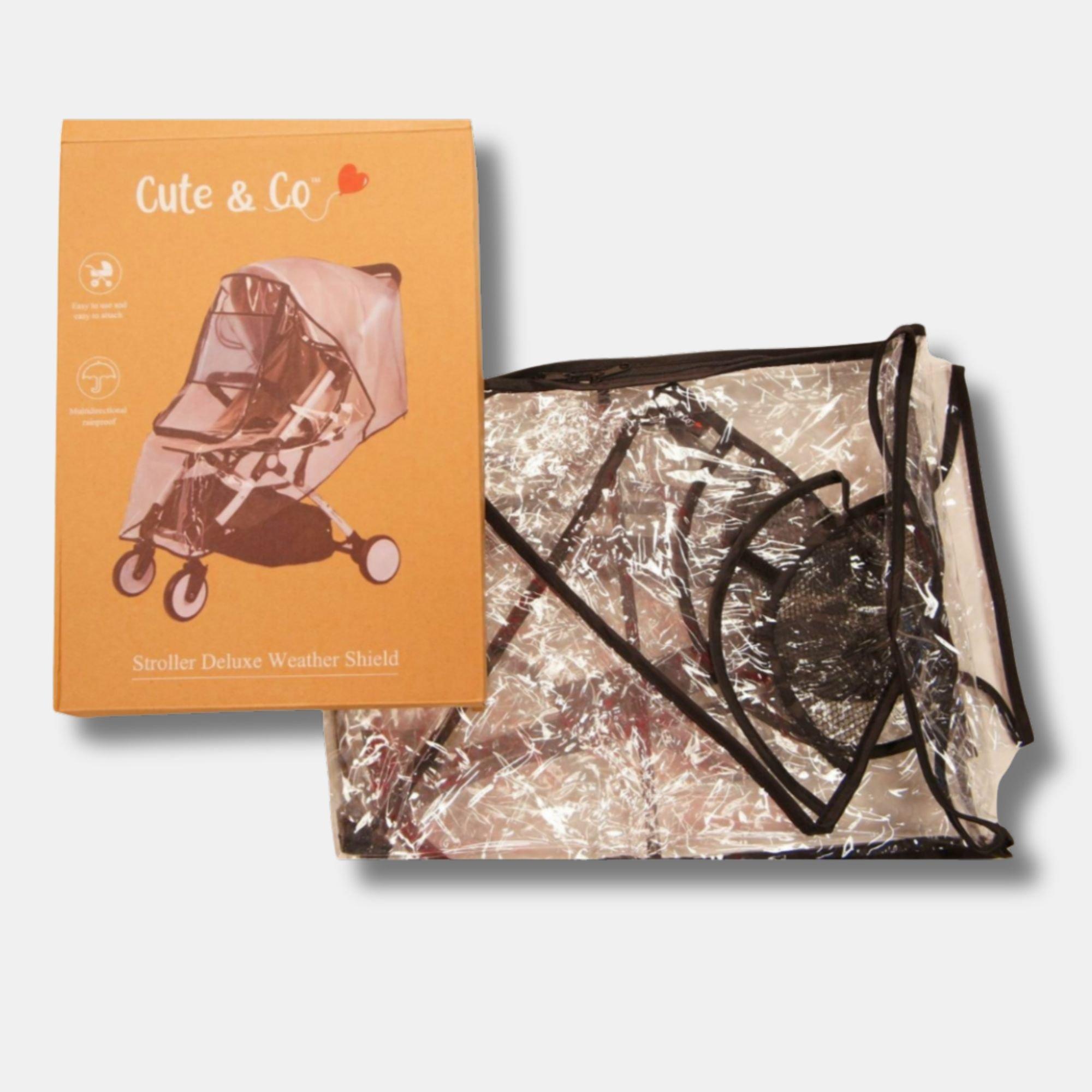 Clear - Cute and Co - & Co Baby Stroller/ Pram Deluxe Weather Shield - 3