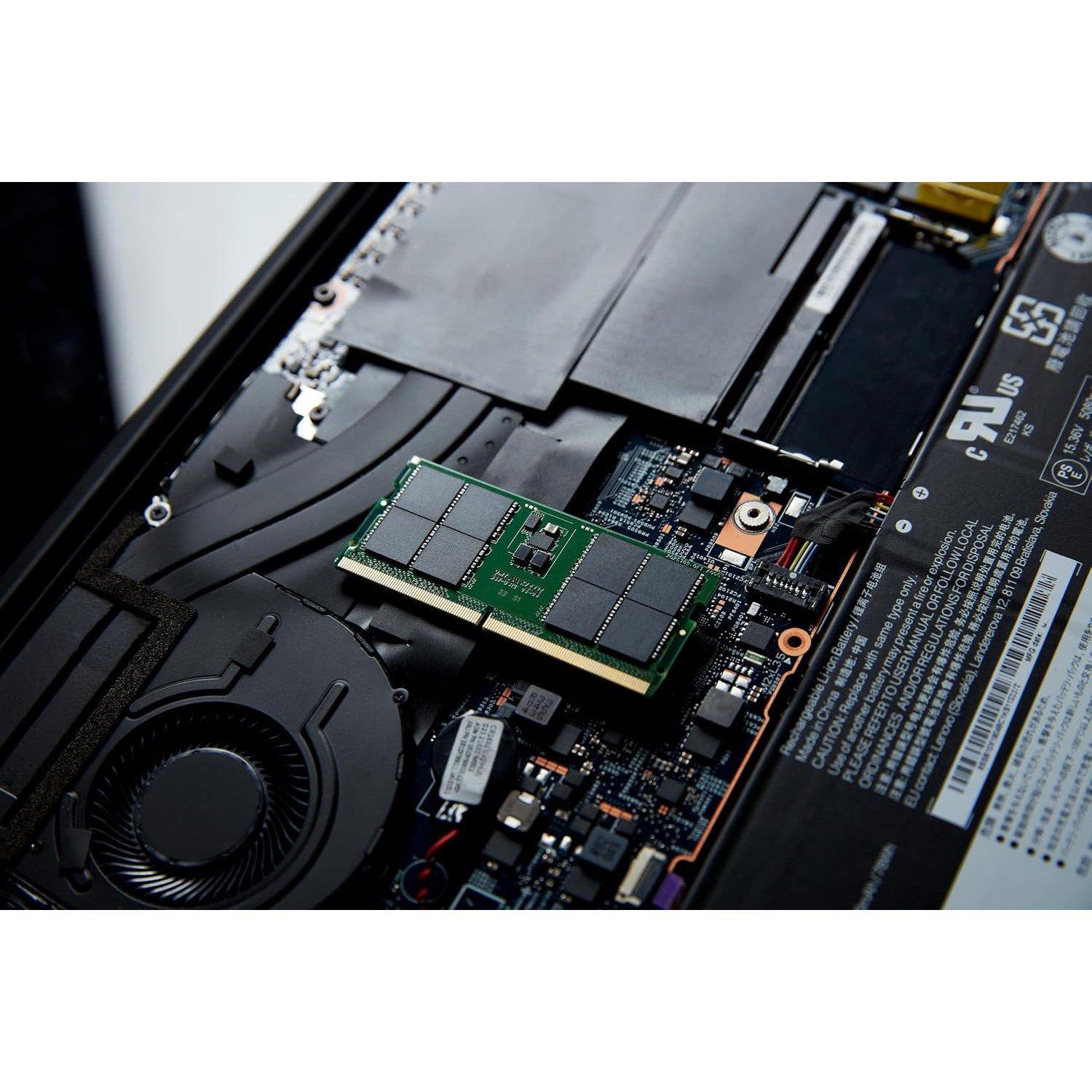 Black - Kingston Technology - 16GB DDR5 5600MT/s SODIMM KCP556SS8-16 Notebook Memory - 3