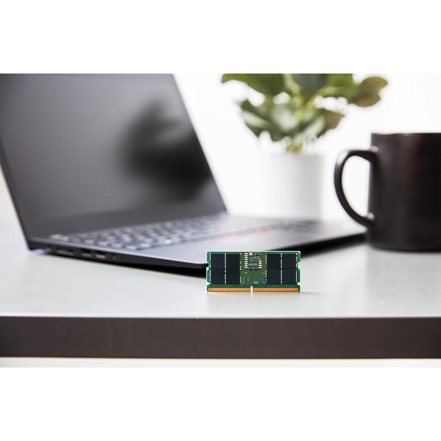 Black - Kingston Technology - 16GB DDR5 5600MT/s SODIMM KCP556SS8-16 Notebook Memory - 4