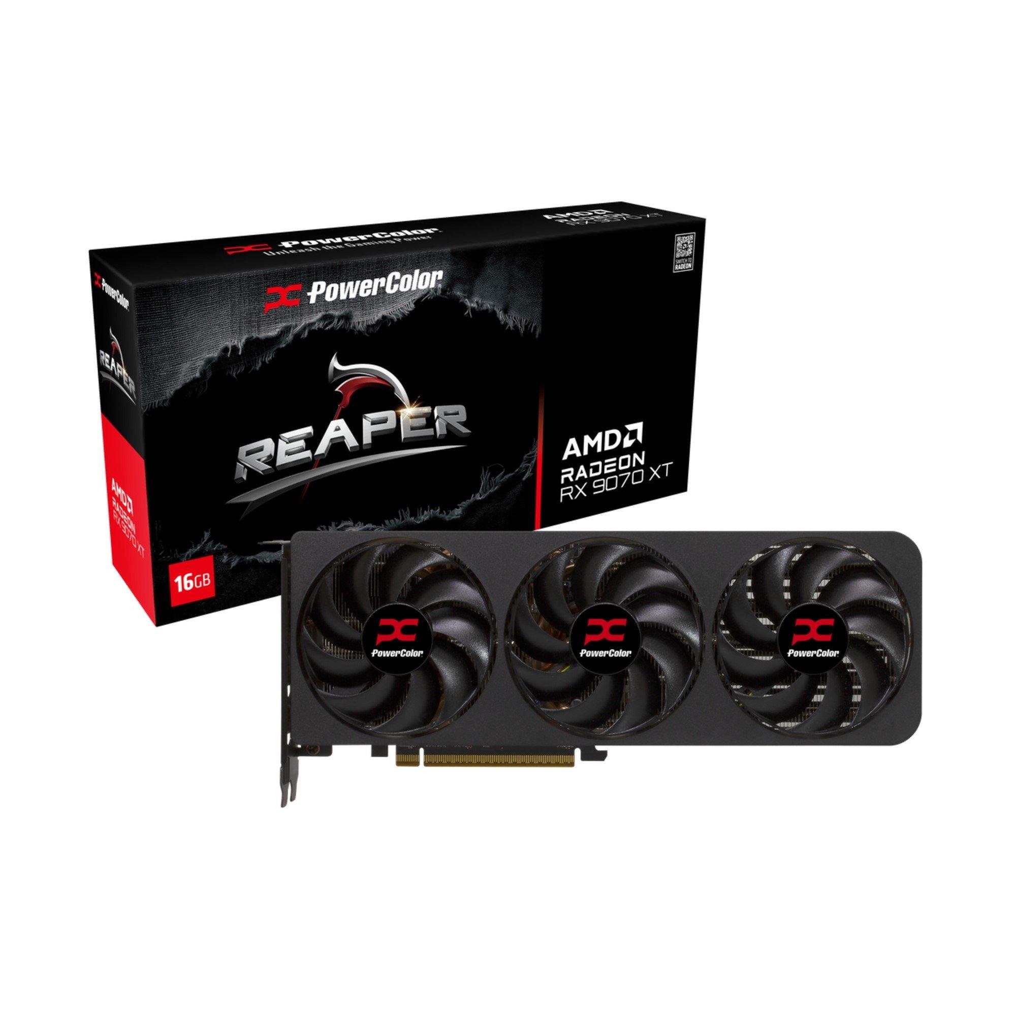 Powercolor Radeon RX 9060 XT REAPER (16GB GDDR6/PCI Express 5.0/3230MHz/20000MHz)