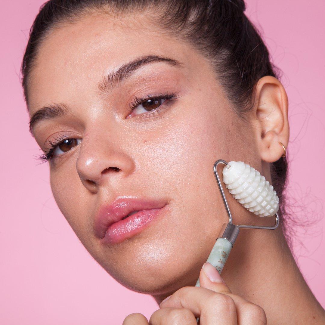 Green - Skin Gym - Jade Facial Roller - 2