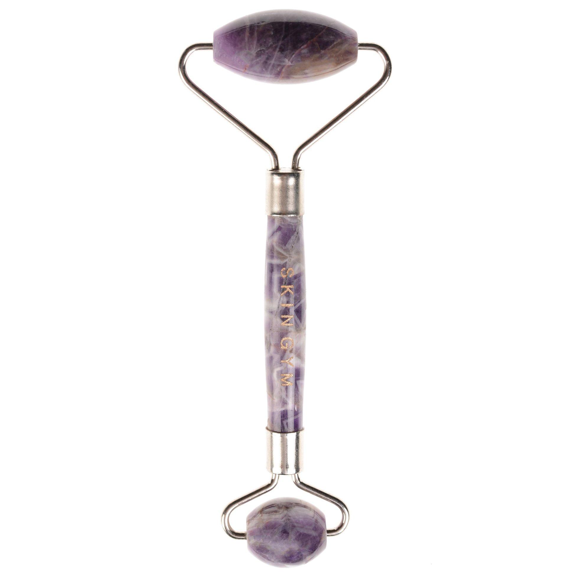Purple - Skin Gym - Amethyst Crystal Facial Roller - 1