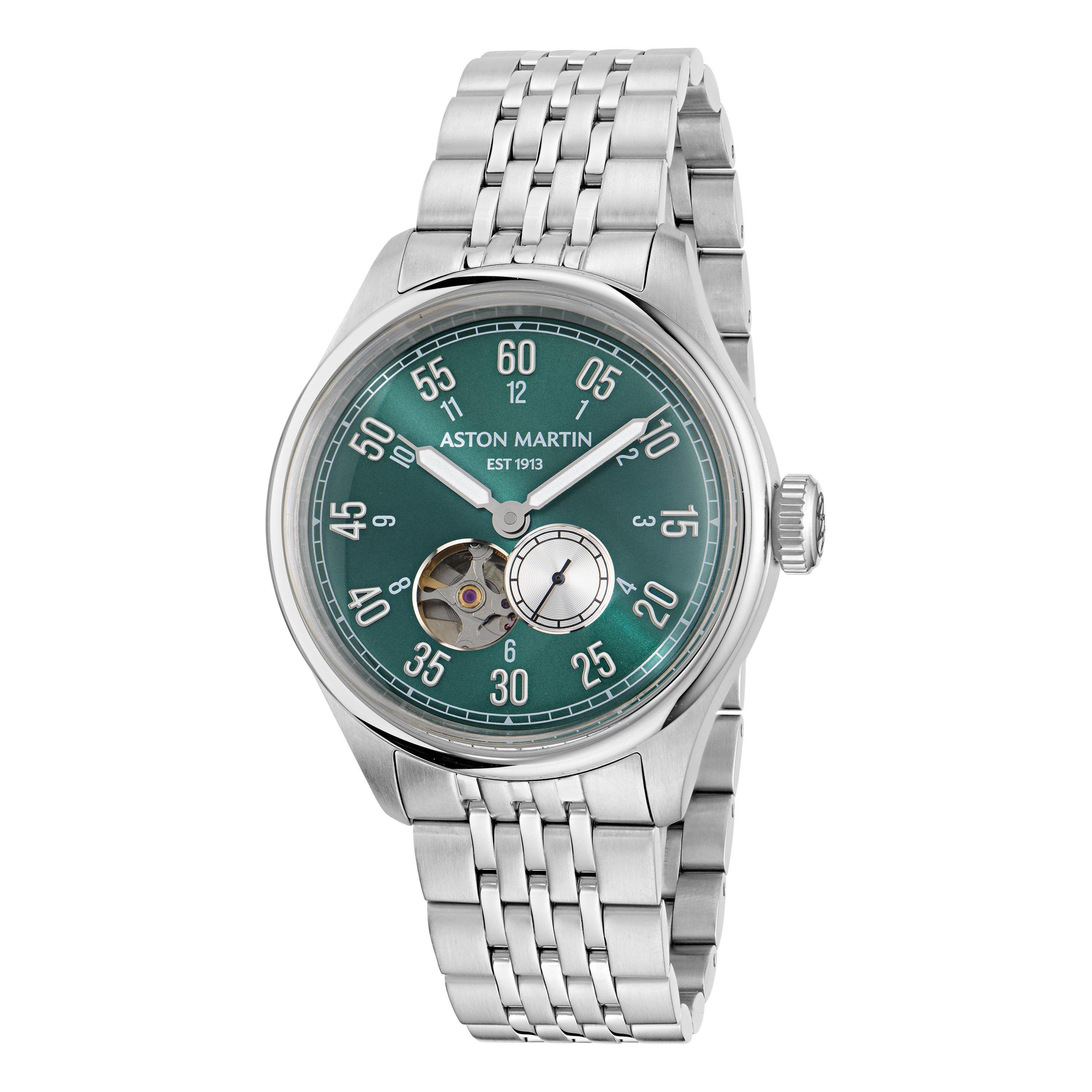 Verde/Plata - Aston Martin - Men's AMR 1913 Automatic Auto Analogue Watch - 5
