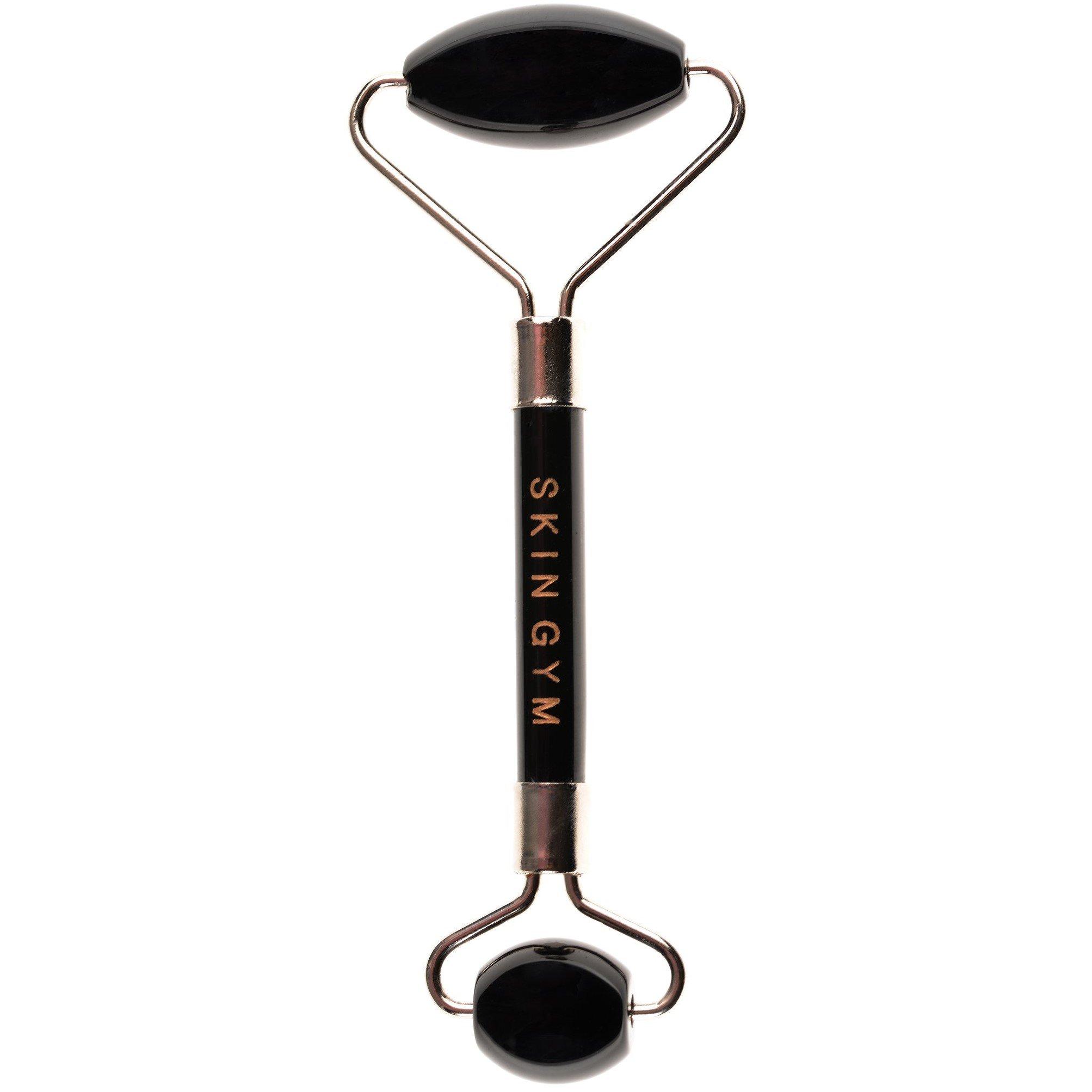 Black - Skin Gym - Black Obsidian Crystal Facial Roller - 3