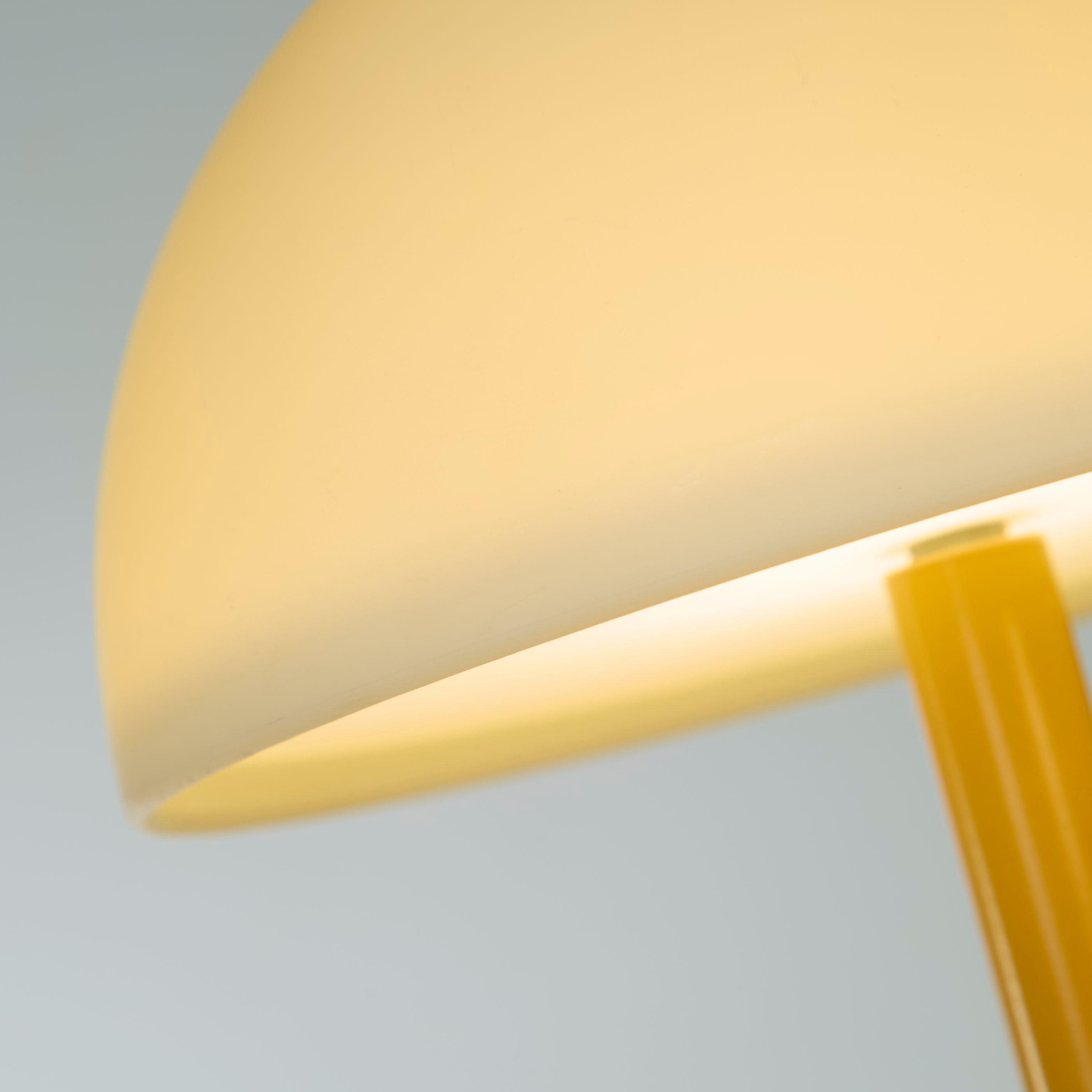 Mustard & White - Lighting Collection - Rechargeable Glass Shade Table Lamp - 4