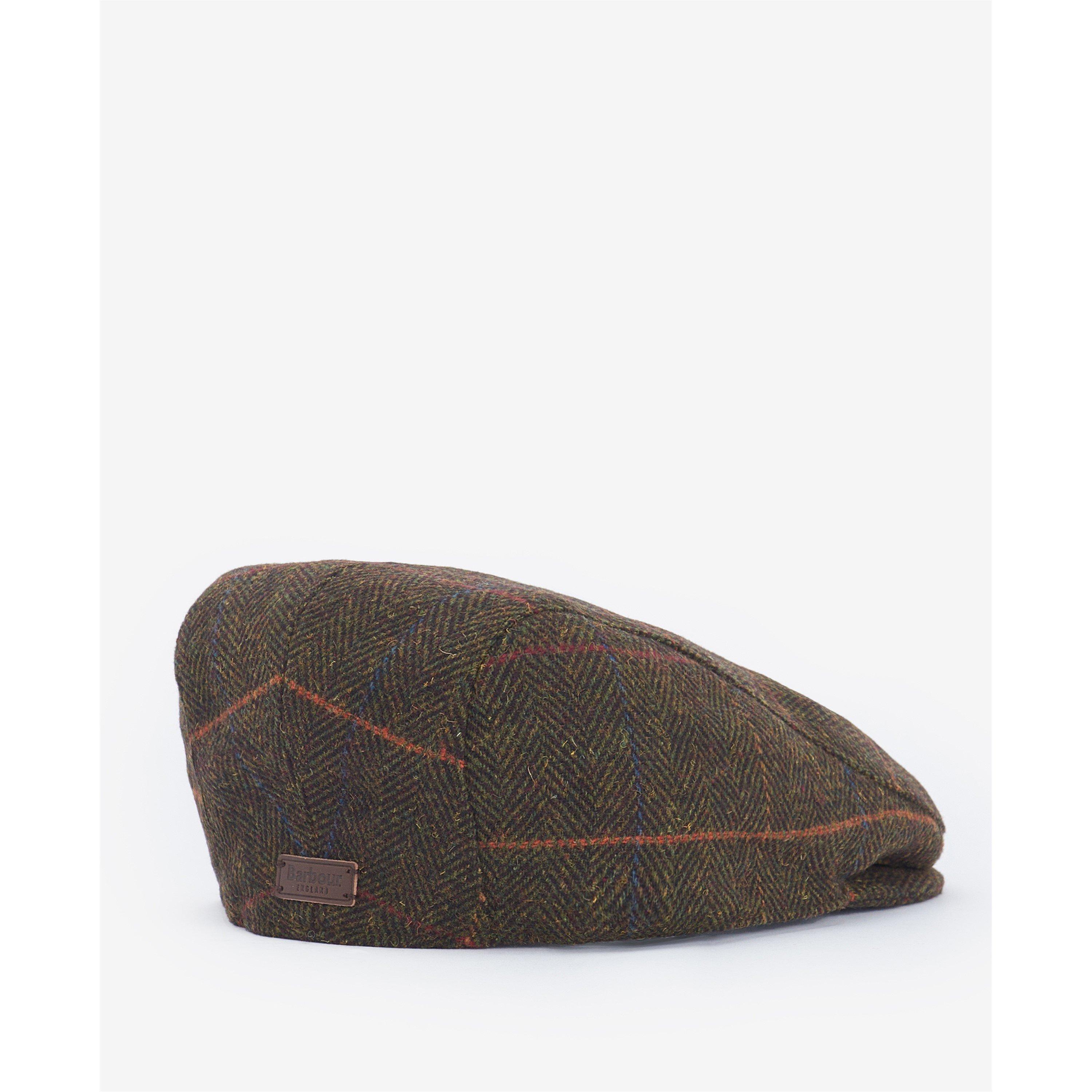 Olive - Barbour - Men's Cheviot Flat Cap - 3