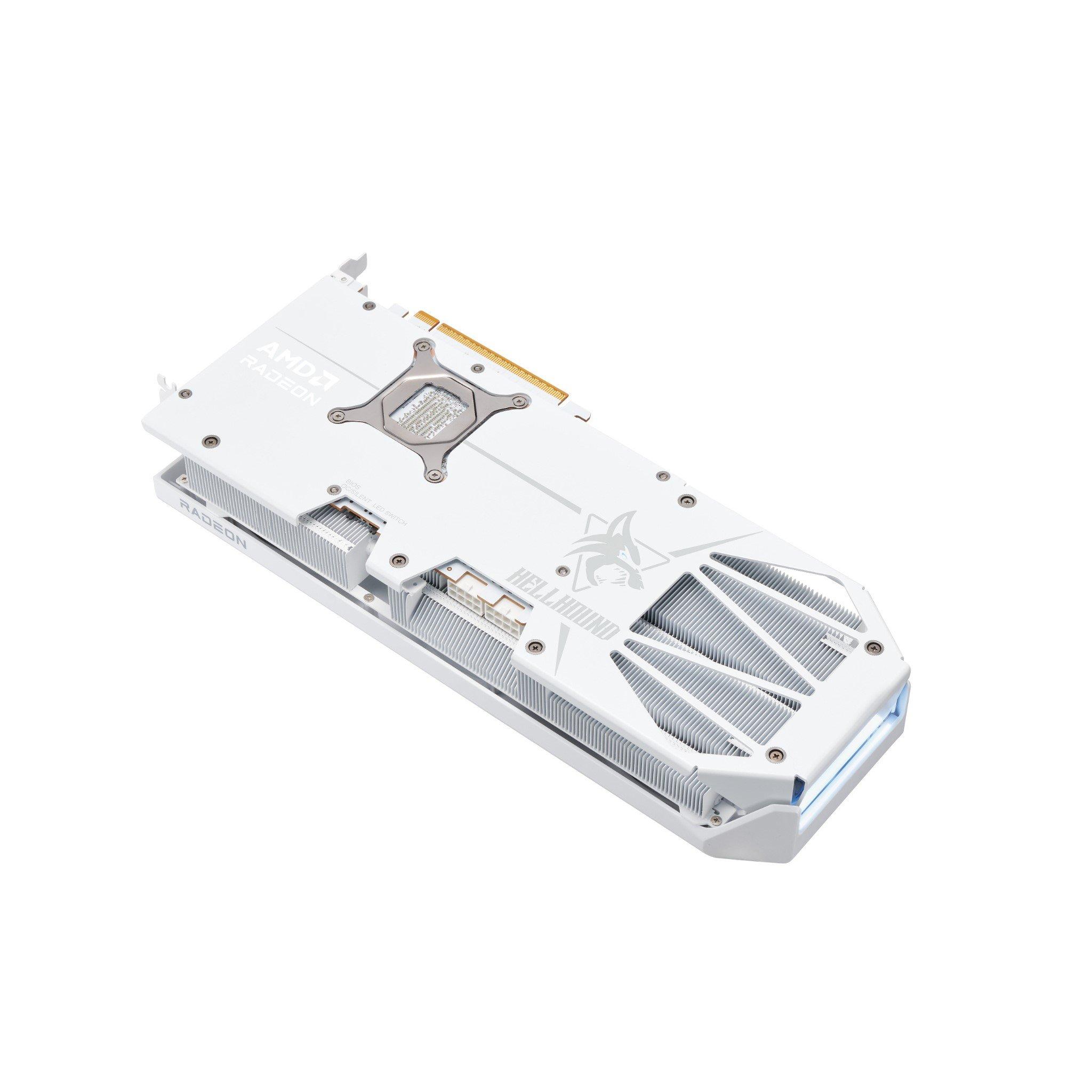White - Powercolor - Hellhound Spectral White AMD Radeon™ RX 9070 XT 16GB GDDR6 RX9070XT 16G-L/OC/WHITE - 4