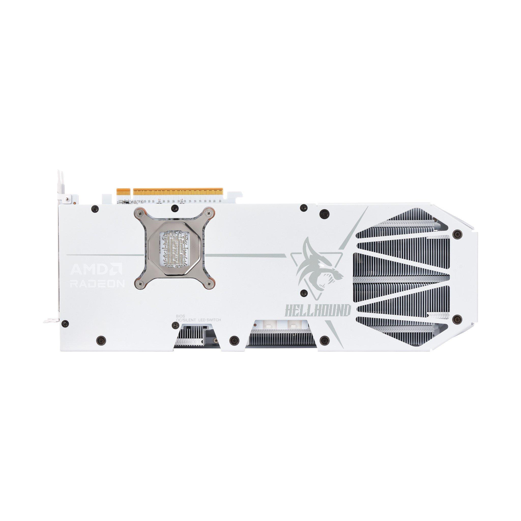 White - Powercolor - Hellhound Spectral White AMD Radeon™ RX 9070 XT 16GB GDDR6 RX9070XT 16G-L/OC/WHITE - 6