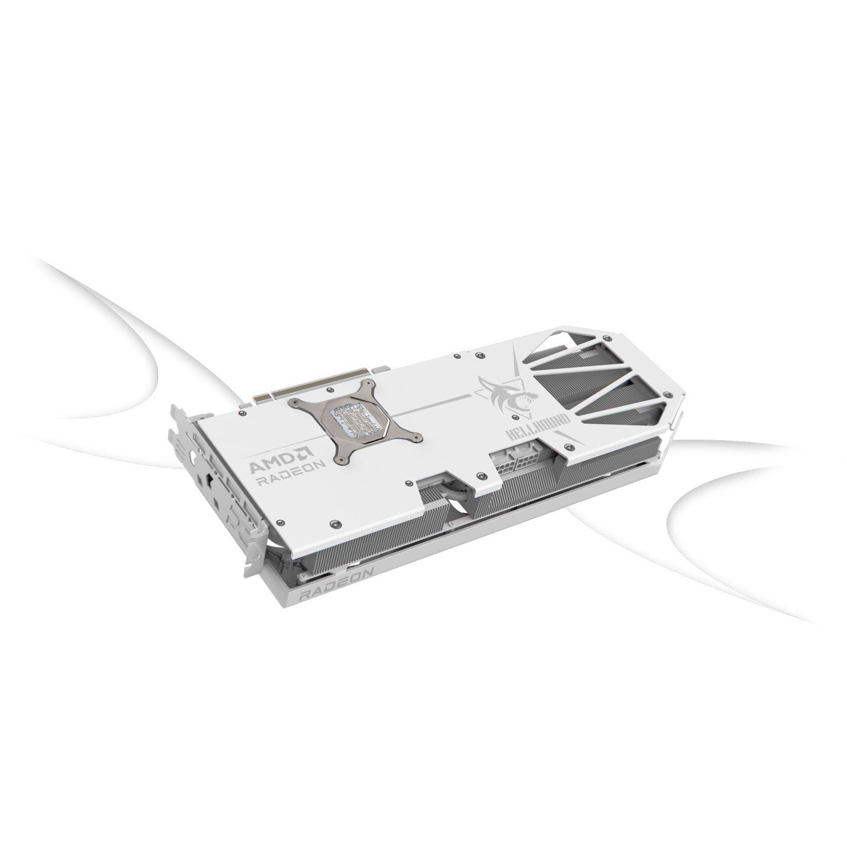 White - Powercolor - Hellhound Spectral White AMD Radeon™ RX 9070 XT 16GB GDDR6 RX9070XT 16G-L/OC/WHITE - 7