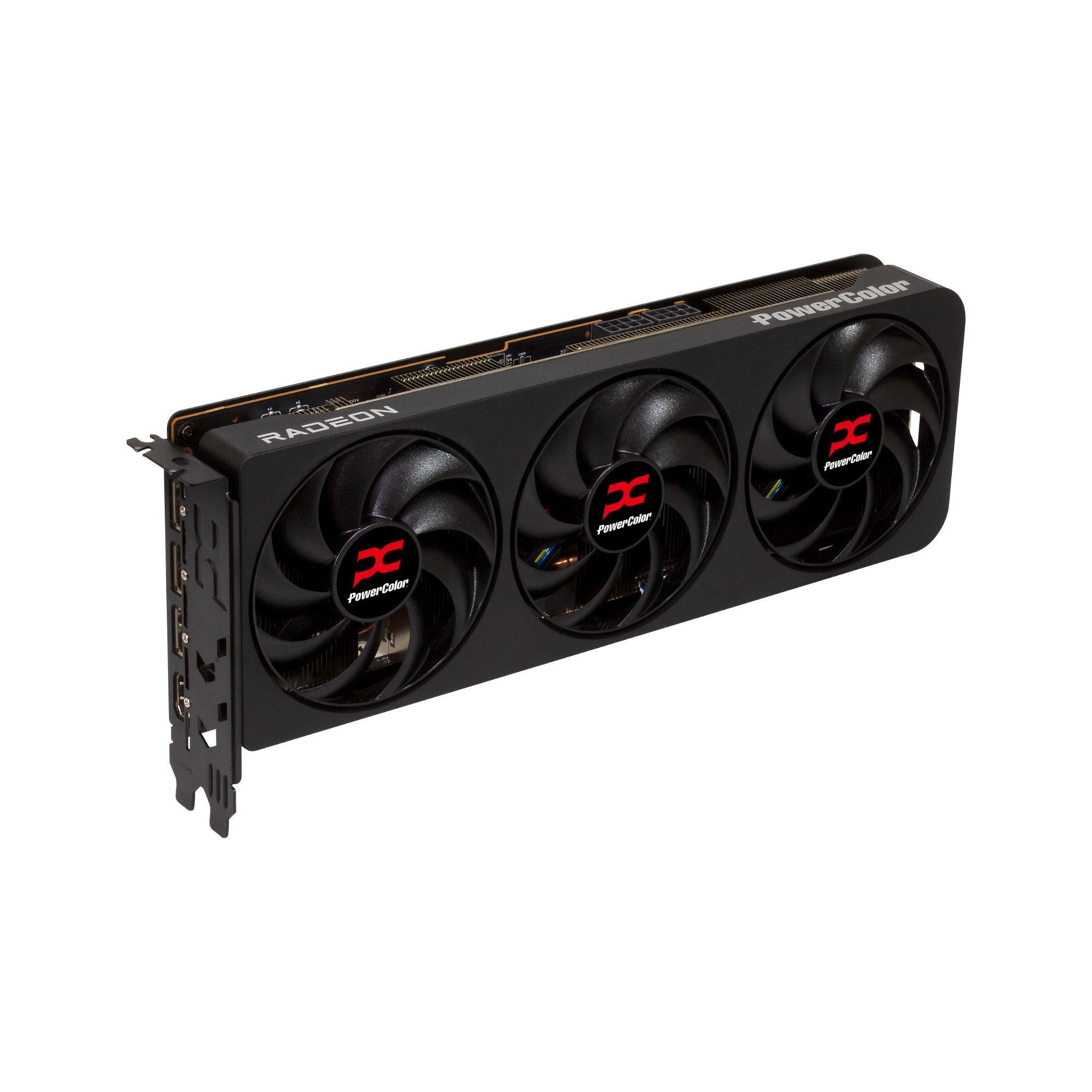 Black - Powercolor - Reaper AMD Radeon™ RX 9070 GRE 12GB GDDR6 RX9070GRE 12G-A - 3