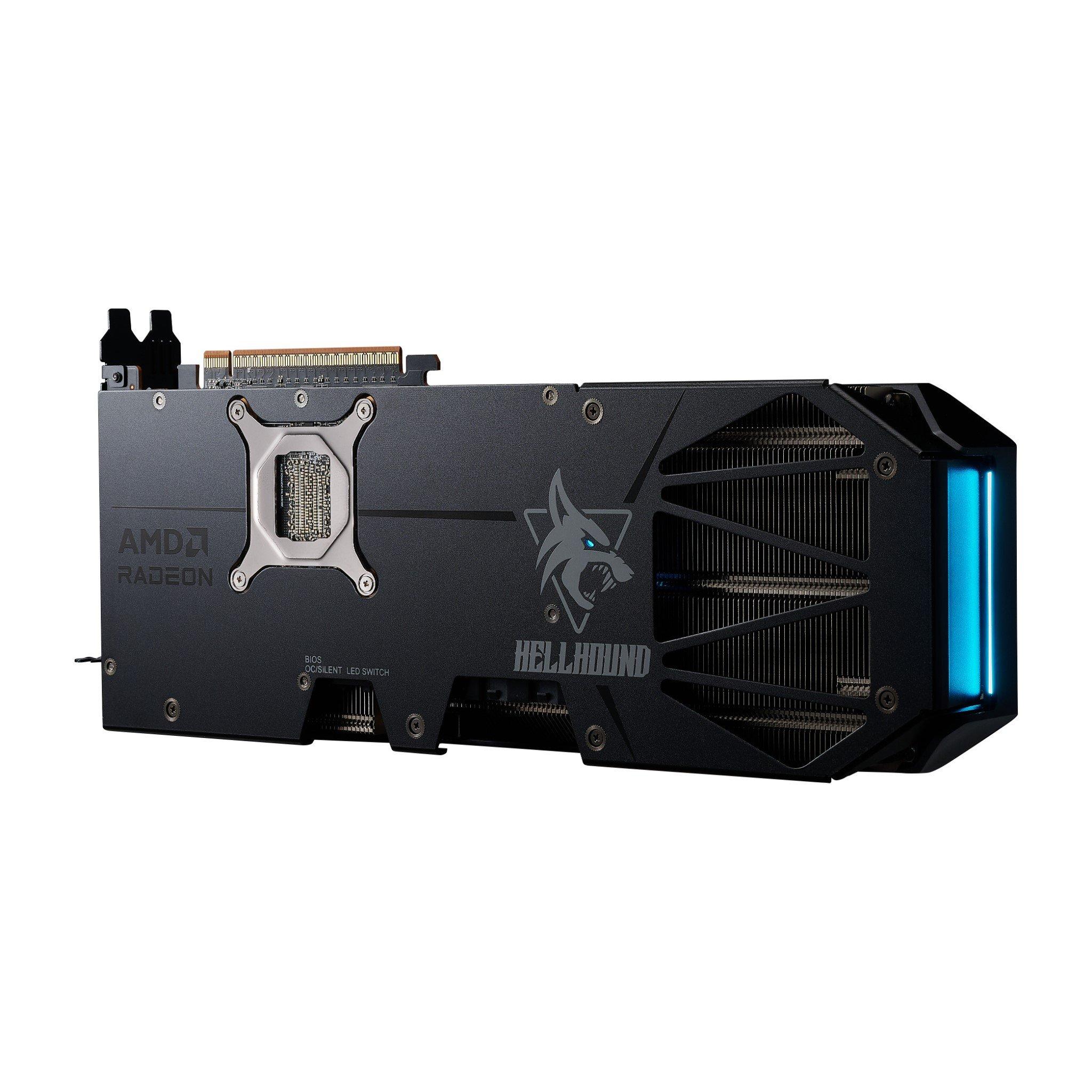 Black - Powercolor - Hellhound AMD Radeon™ RX 9070 GRE 12GB GDDR6 RX9070GRE 12G-L/OC - 6