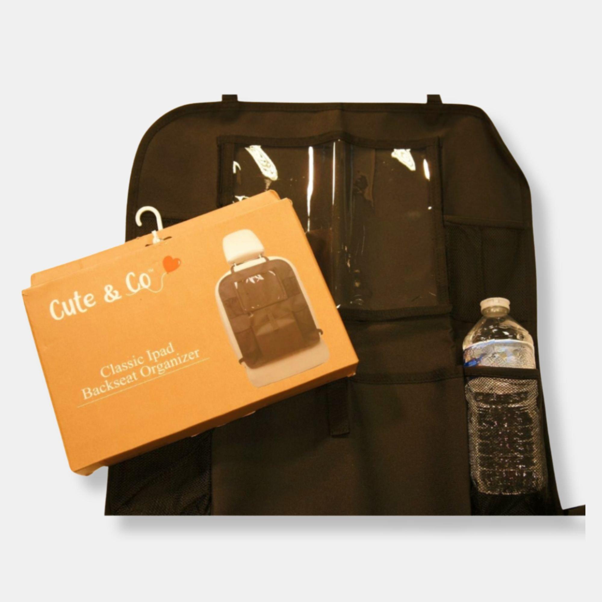 Black - Cute and Co - & Co Ipad/Tablet Car Backseat Organiser - 4