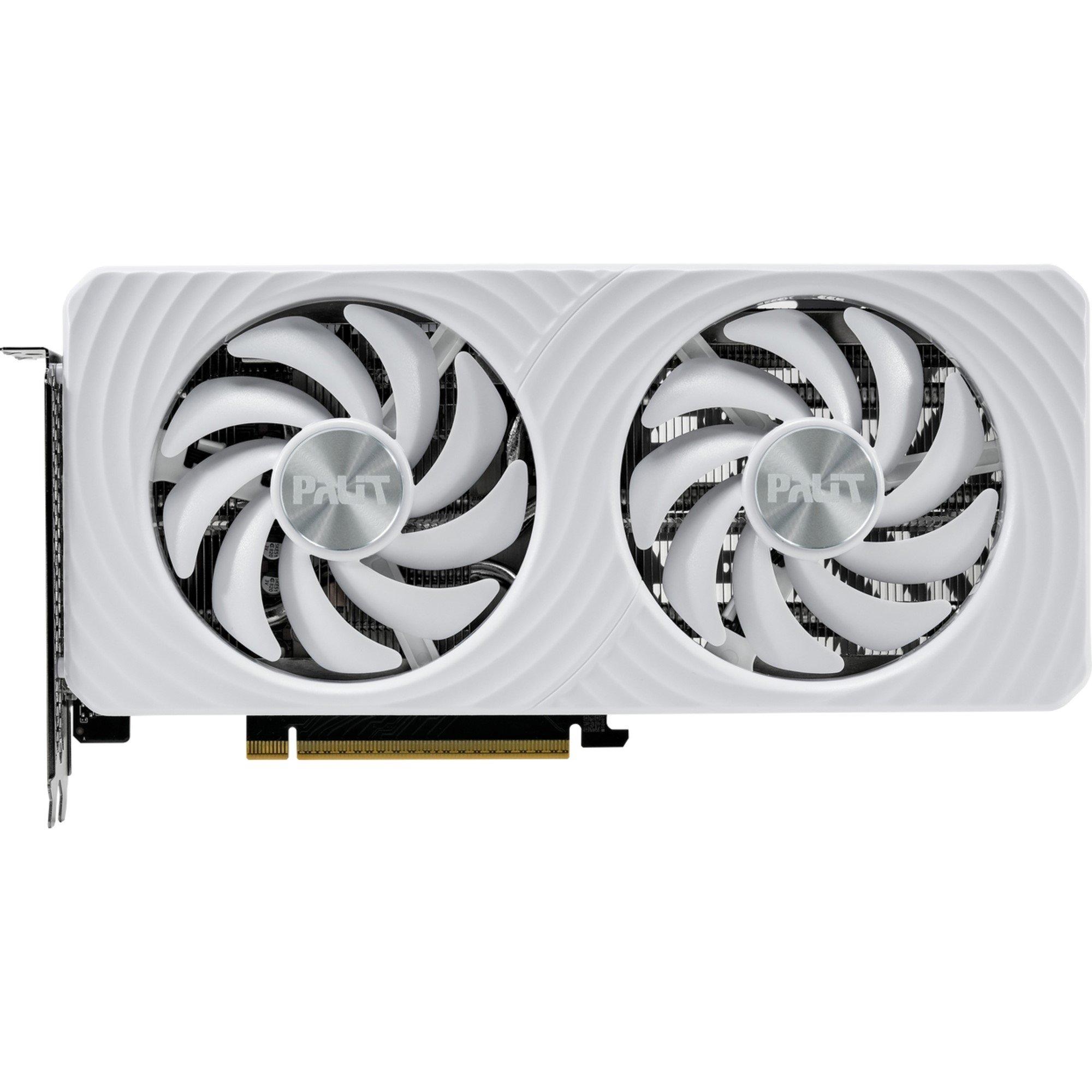 White - PALIT - NVIDIA GeForce RTX 5060 Ti White OC 8GB Blackwell Graphics Card - 3