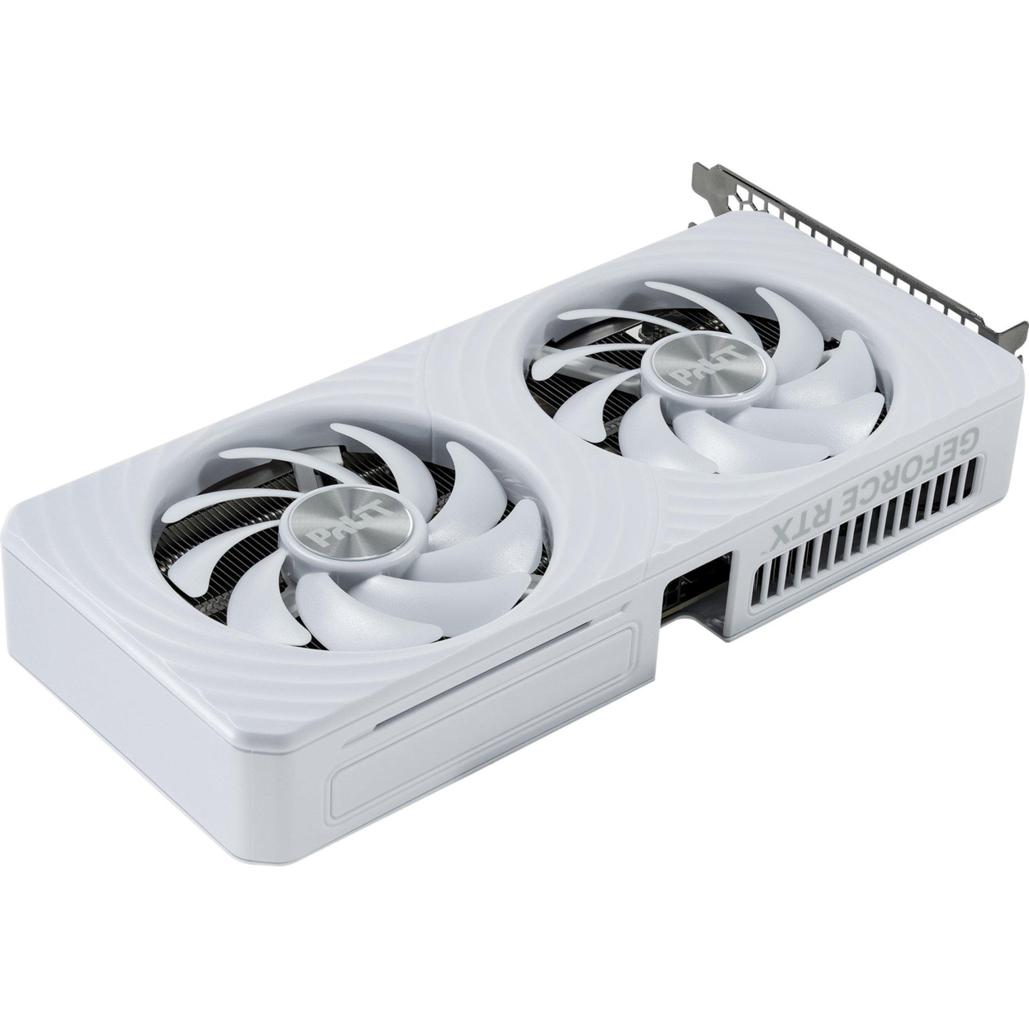 White - PALIT - NVIDIA GeForce RTX 5060 Ti White OC 8GB Blackwell Graphics Card - 5