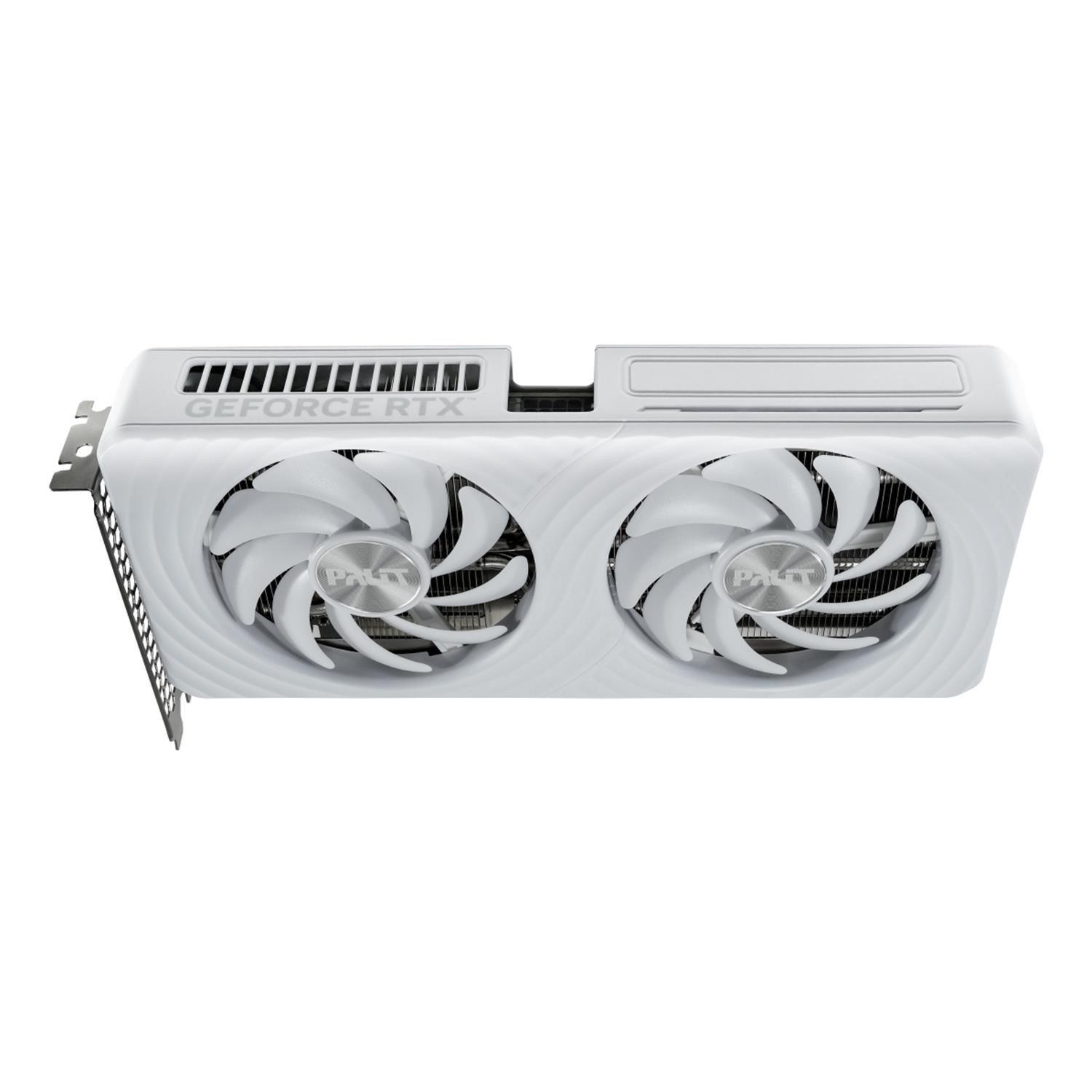 White - PALIT - NVIDIA GeForce RTX 5060 Ti White OC 8GB Blackwell Graphics Card - 7
