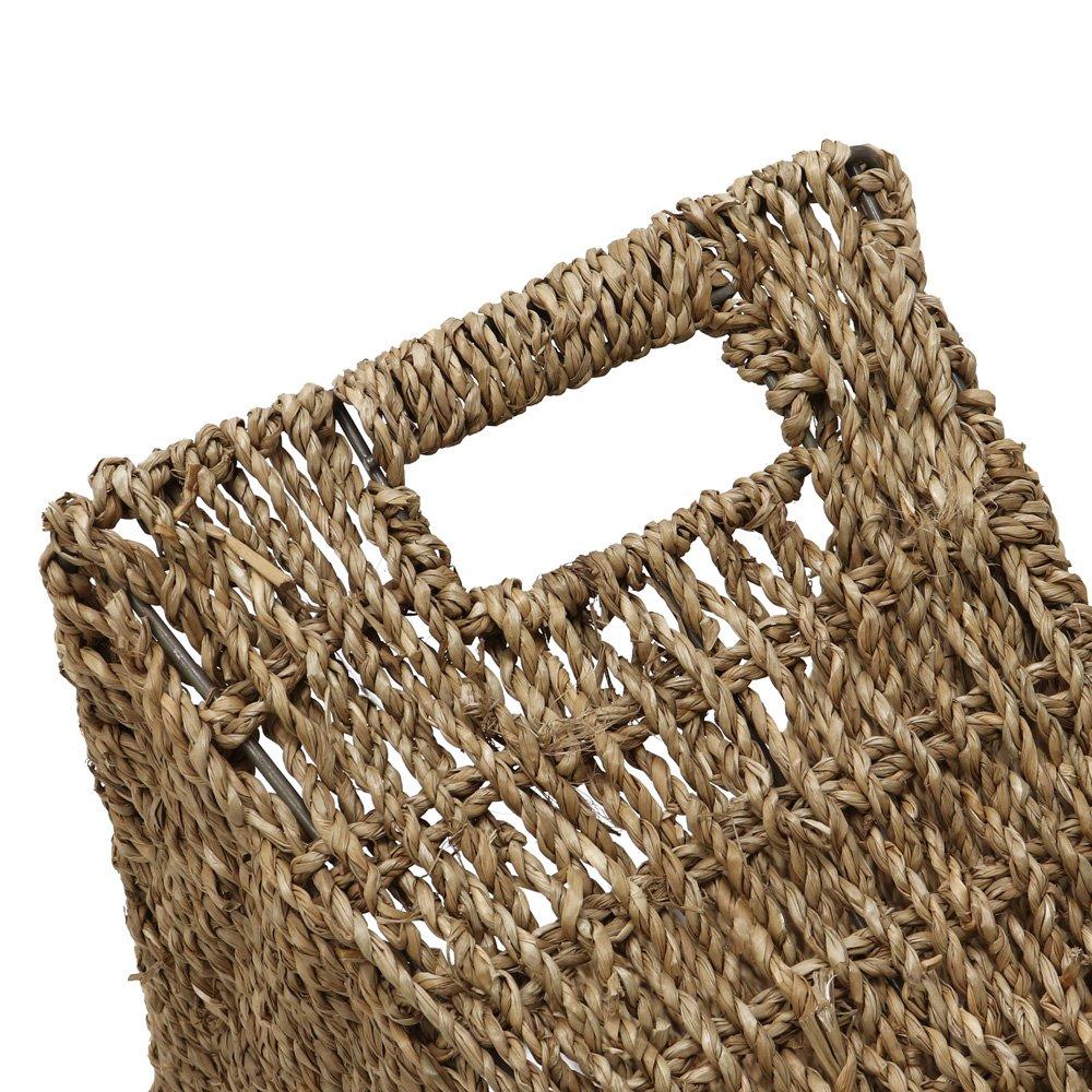 Natural - JVL - Seagrass Magazine Rack - 3