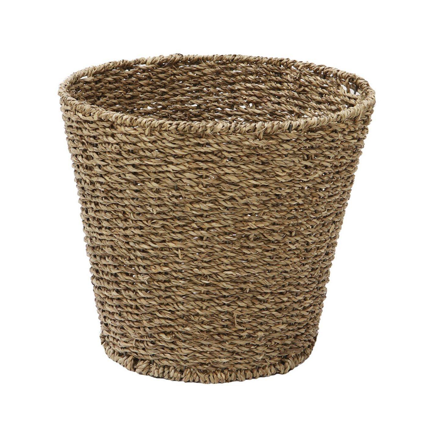 Natural - JVL - Seagrass Round Bin - 1