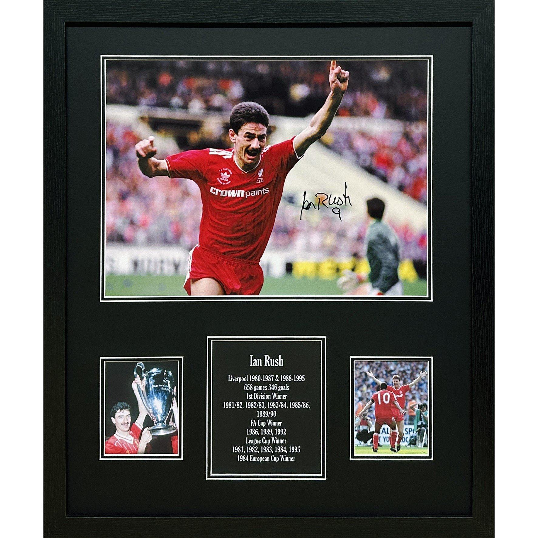 Allstarsignings Ltd  Ian Rush Signed Liverpool Photograph - Red