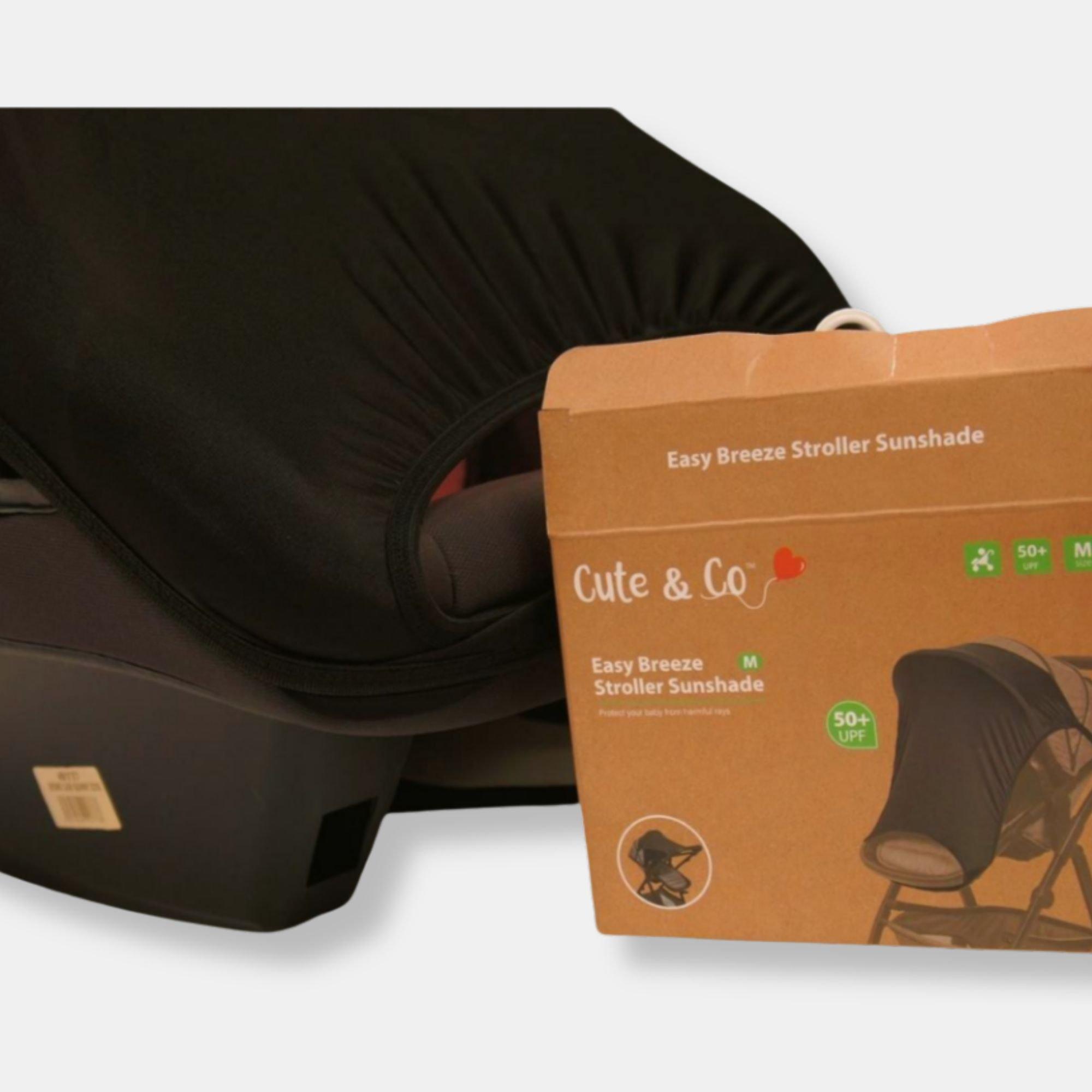 Zwart - Cute and Co - & Co Baby Stroller/ Pushchar Sun Shade - 3