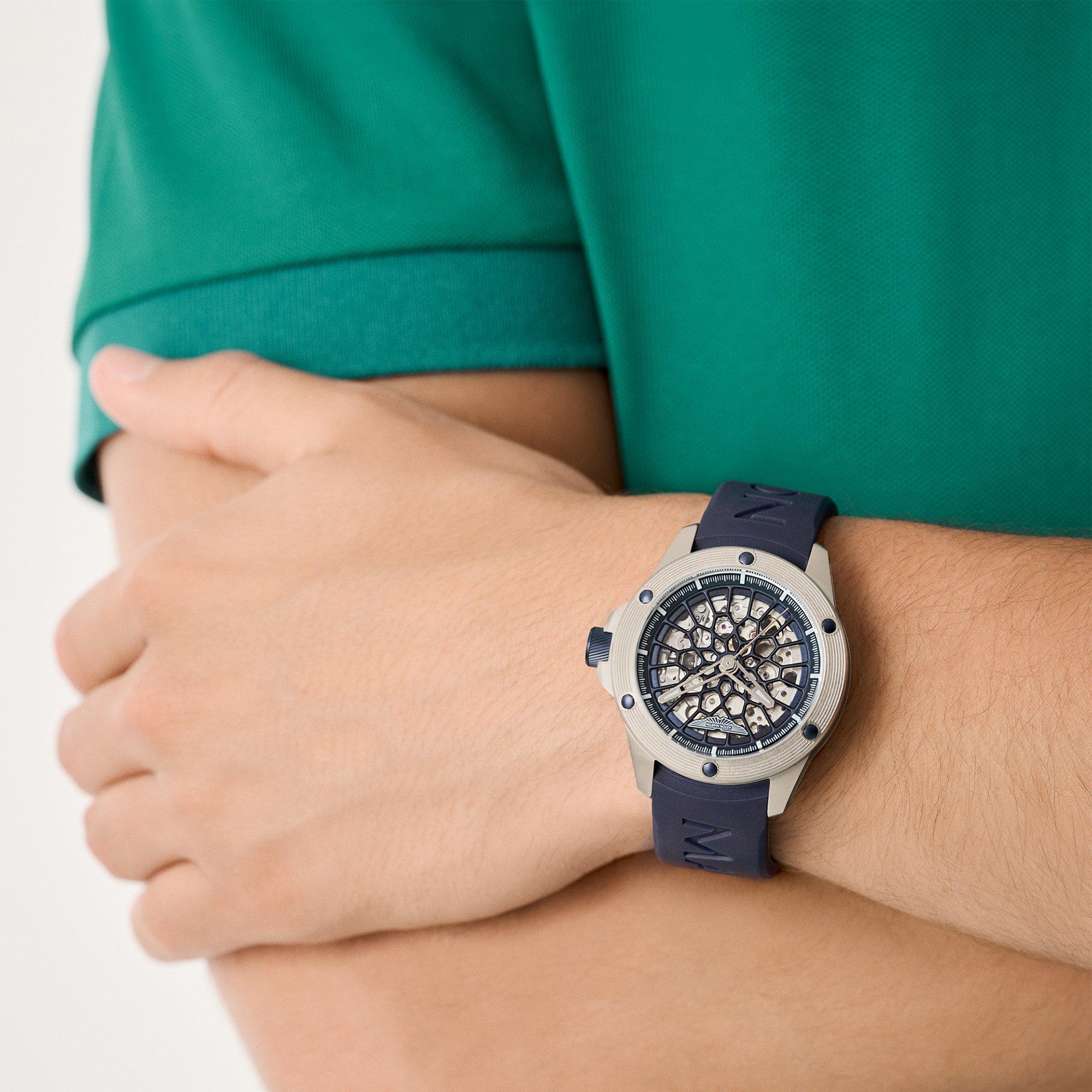 Blue/Silver - Aston Martin - Automatic watch box set Sn62 - 3