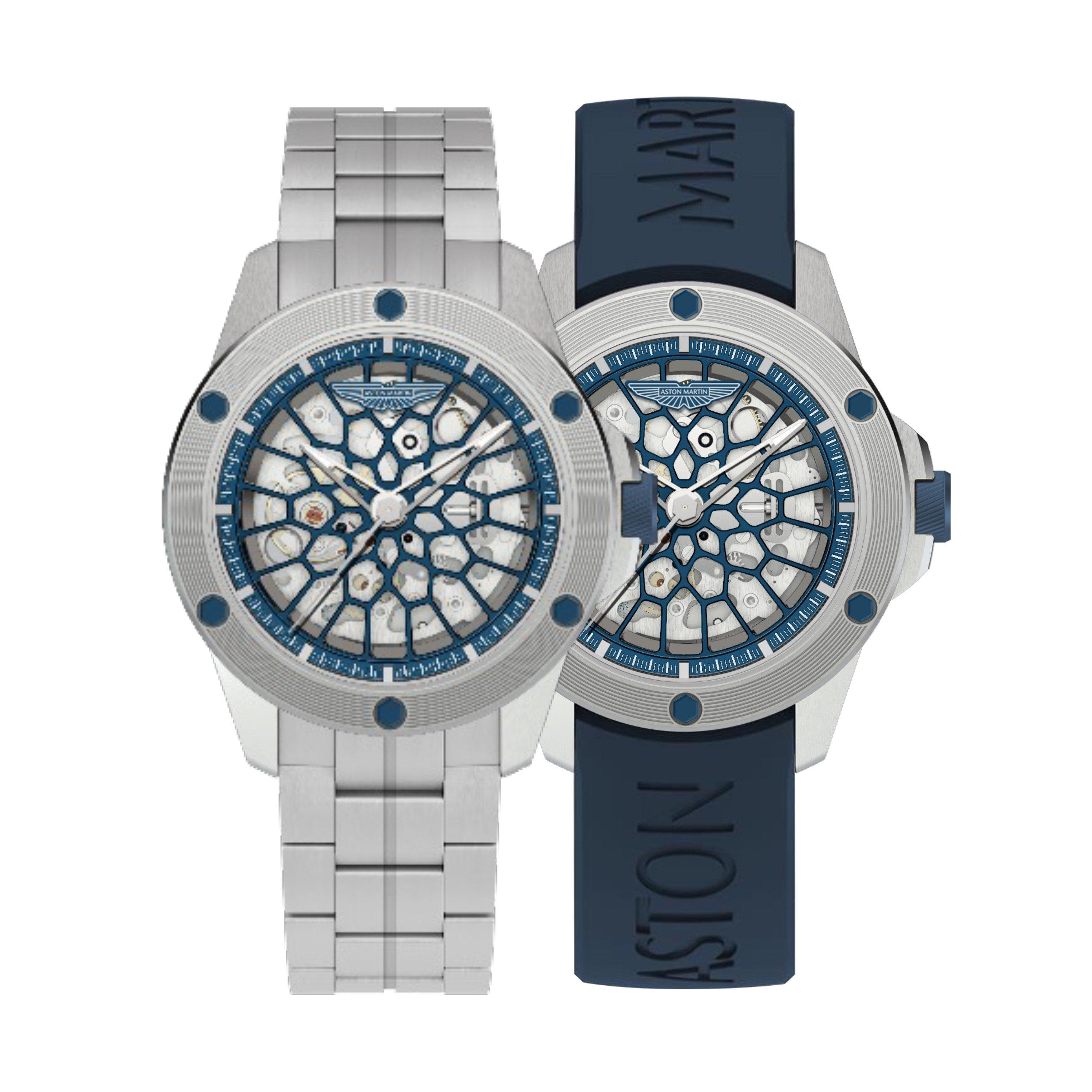 Blue/Silver - Aston Martin - Automatic watch box set Sn62 - 8