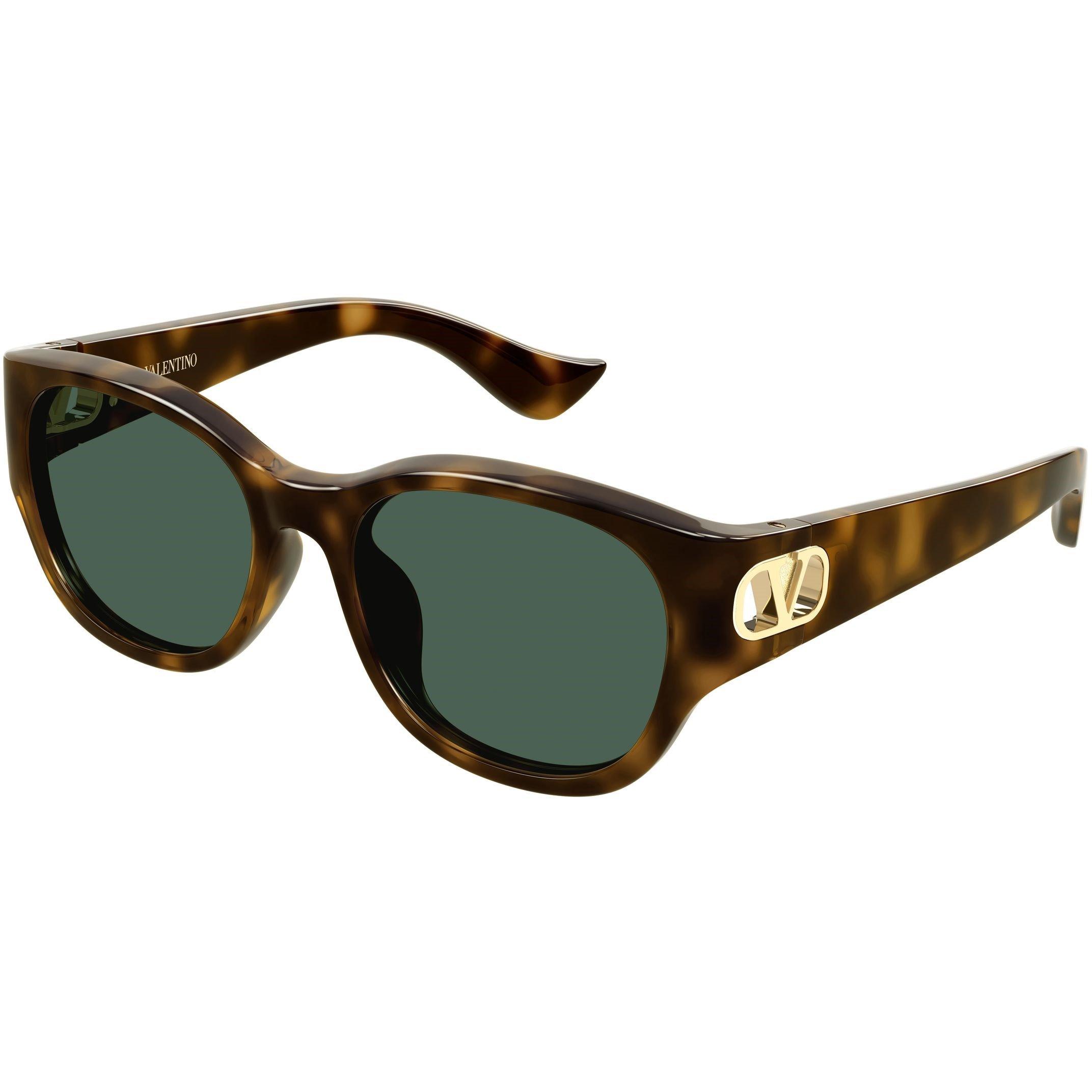 Valentino Women's VG0039SK Oval Sunglasses - Havana/Green