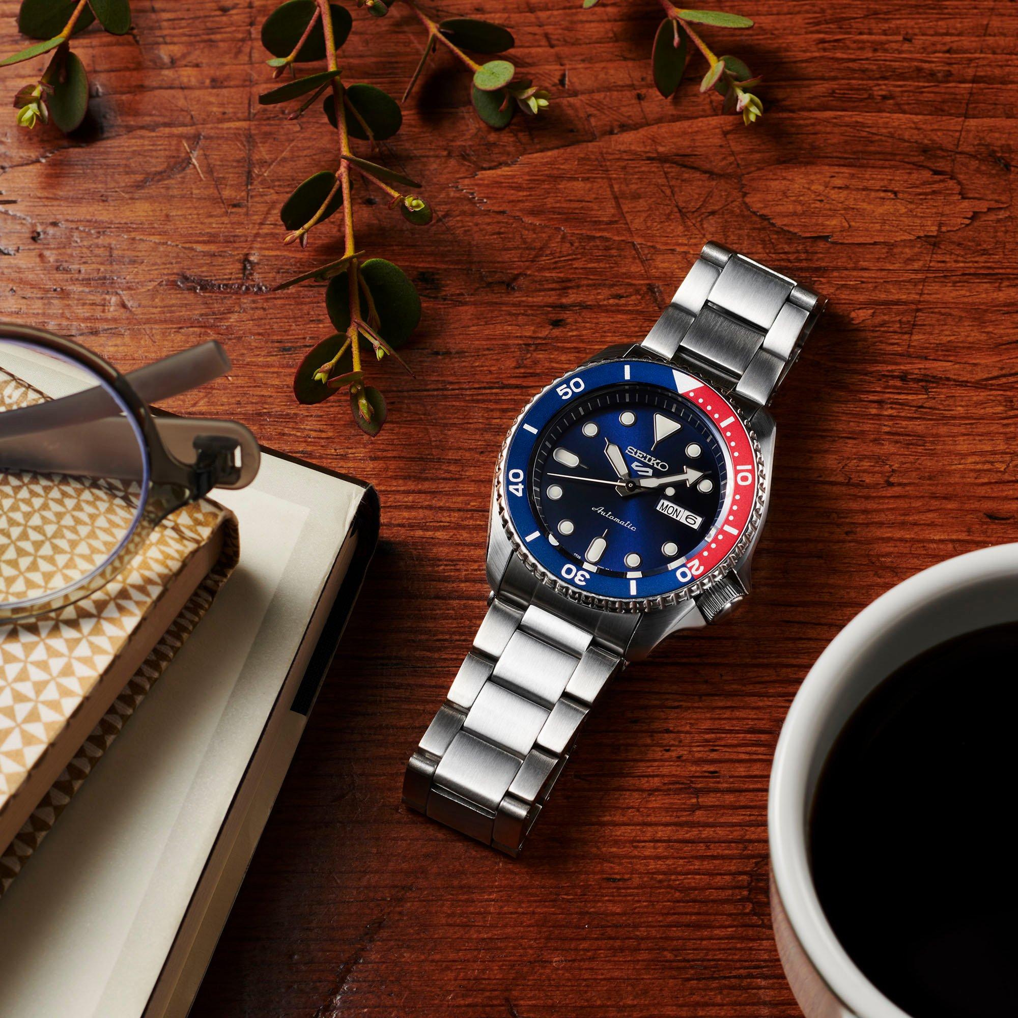 Blue/Silver - Seiko - Men's Automatic Analogue Watch - 2