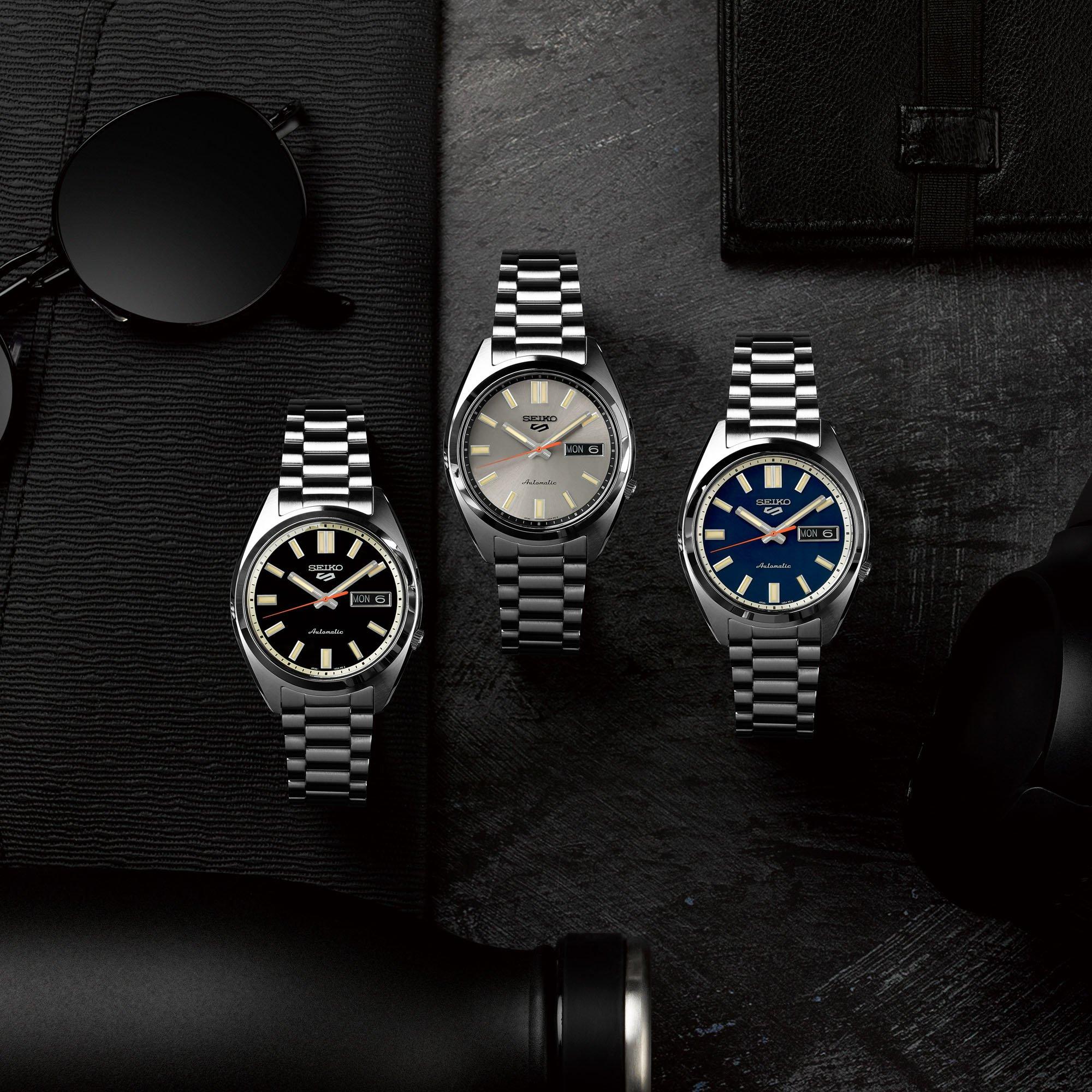 Blue/Silver - Seiko - Men's 5 Sports Auto Analogue Watch - 7