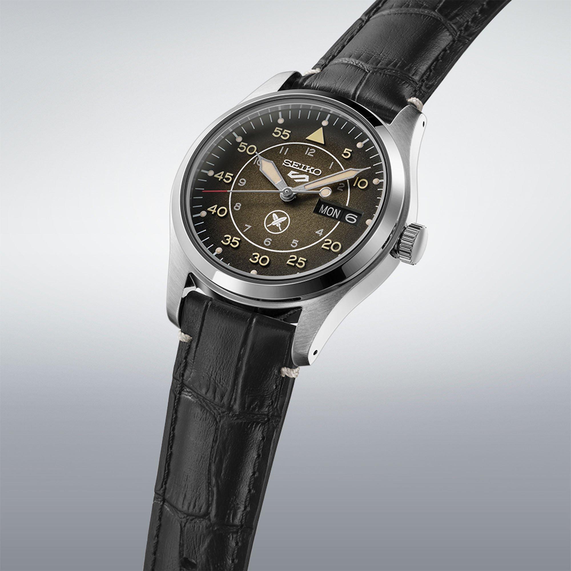 Black /Silver - Seiko - Men's Yuto Horigome Auto Analogue Watch - 2