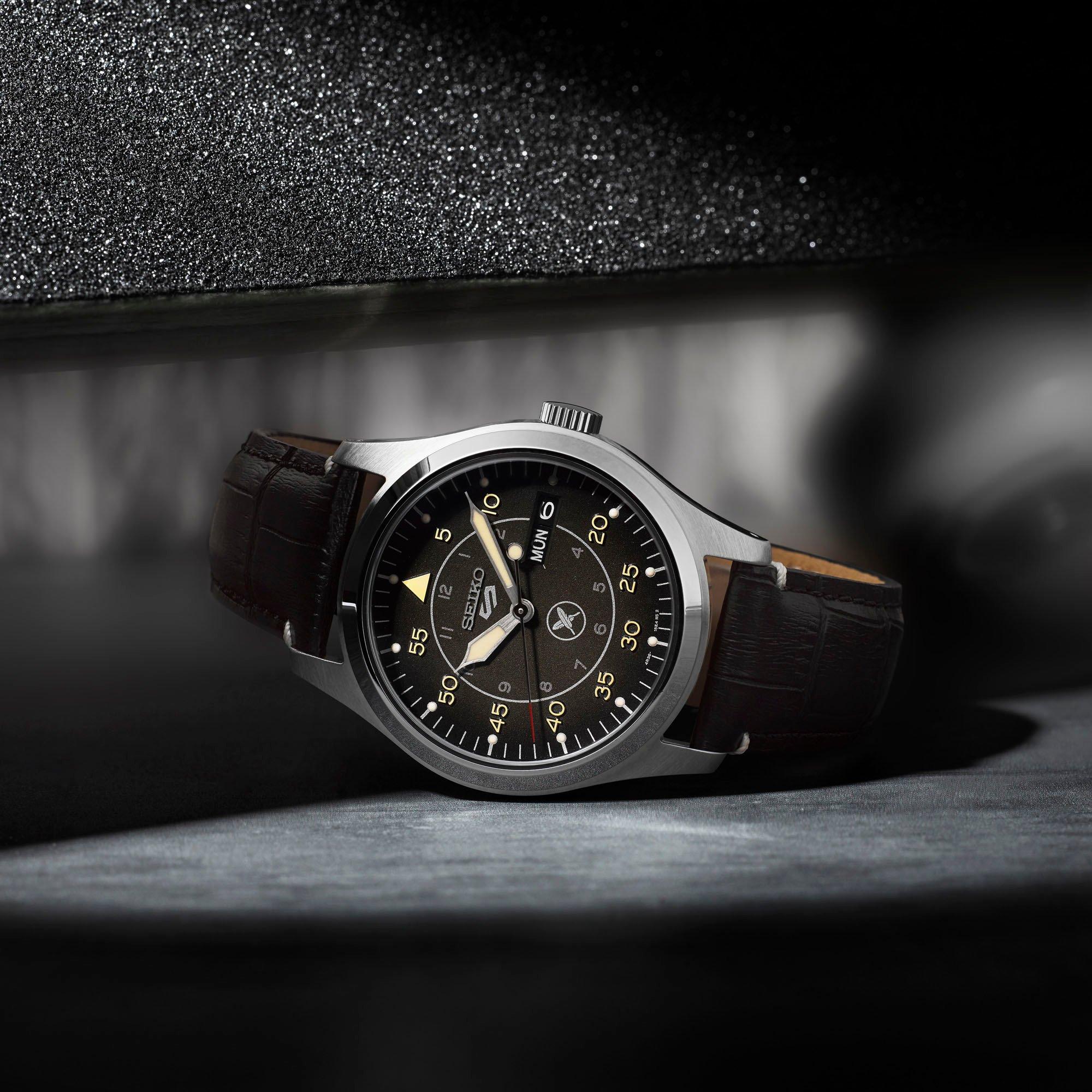 Black /Silver - Seiko - Men's Yuto Horigome Auto Analogue Watch - 6