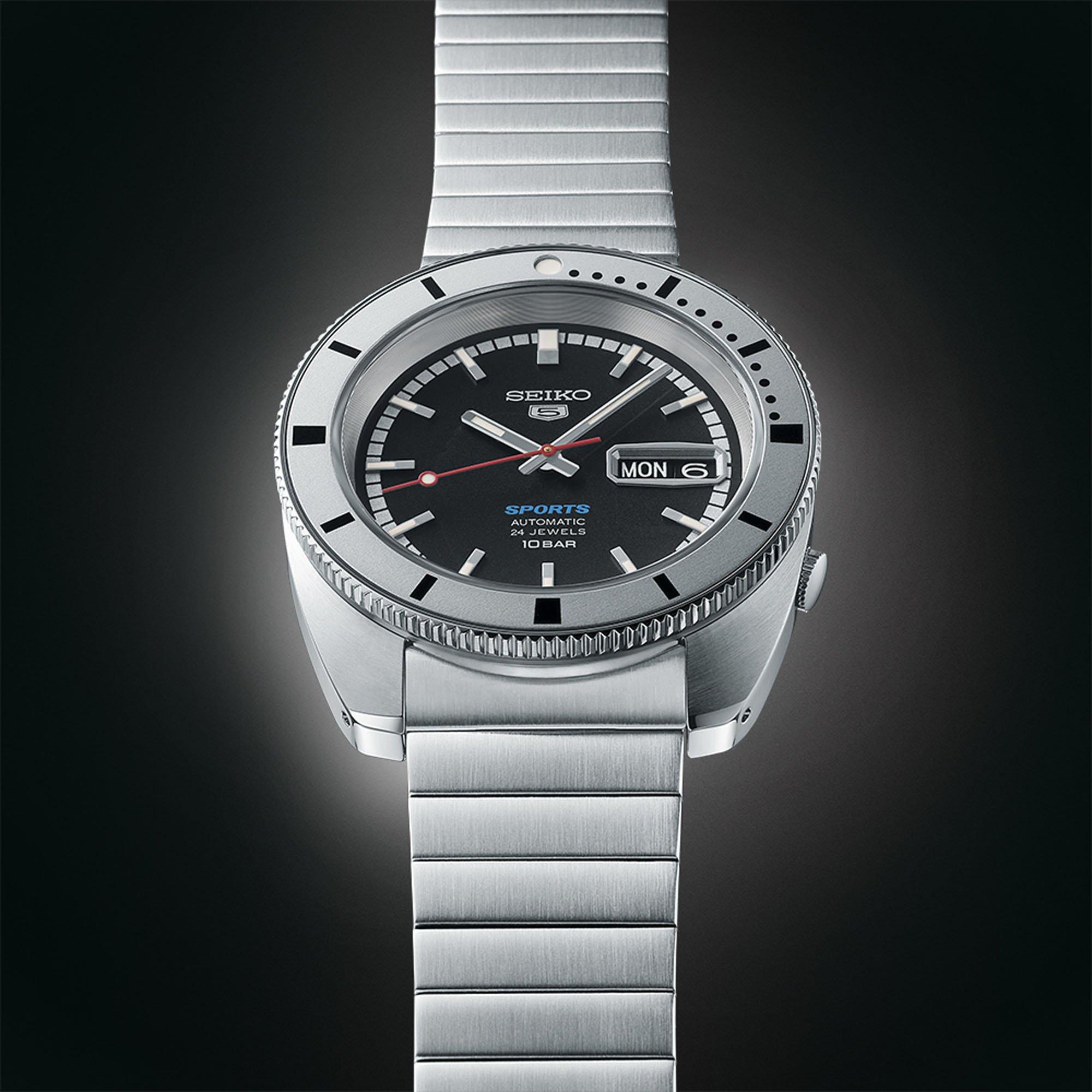 Black/Silver - Seiko - 5 Sports 1968 Recreation Watch - 2