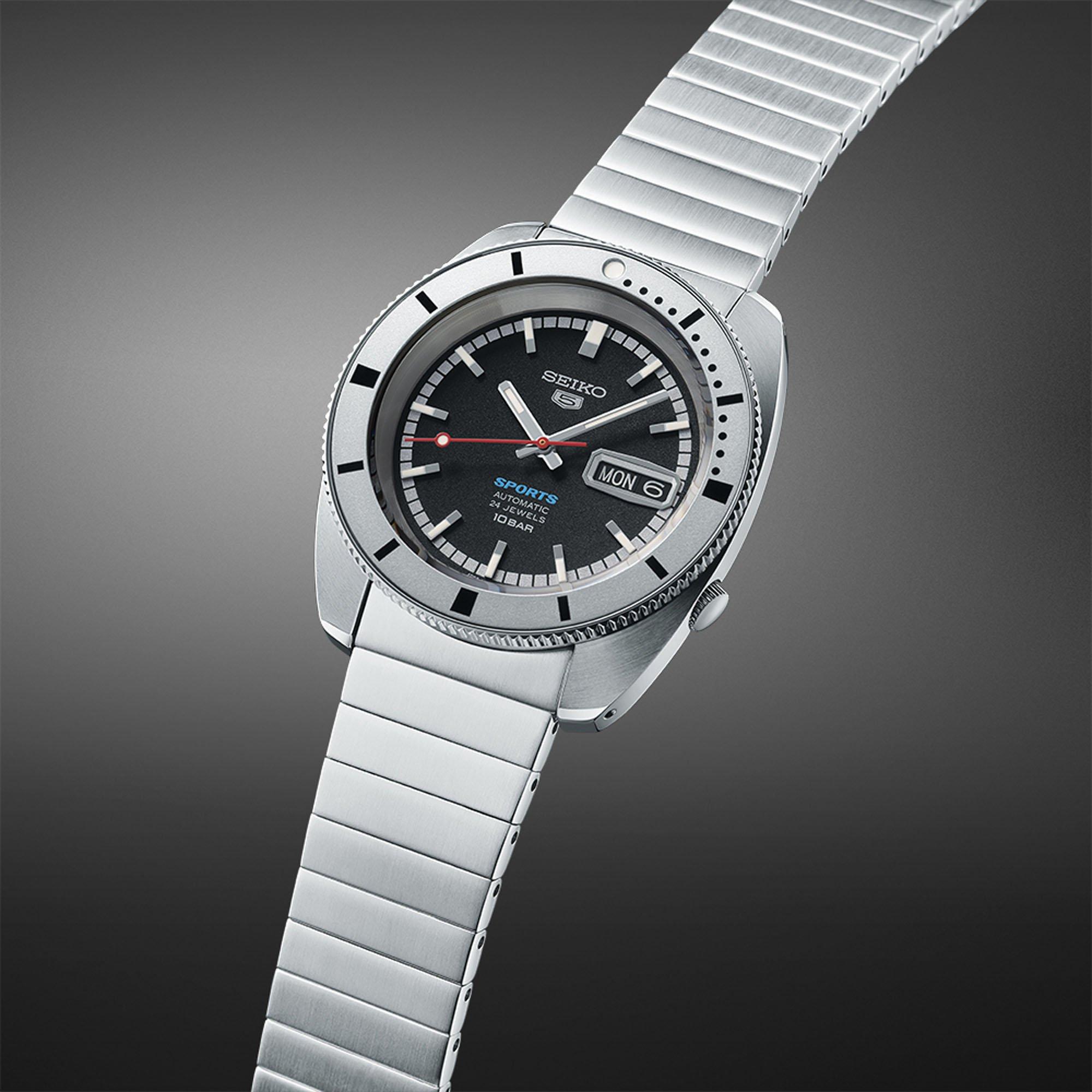 Black/Silver - Seiko - 5 Sports 1968 Recreation Watch - 3