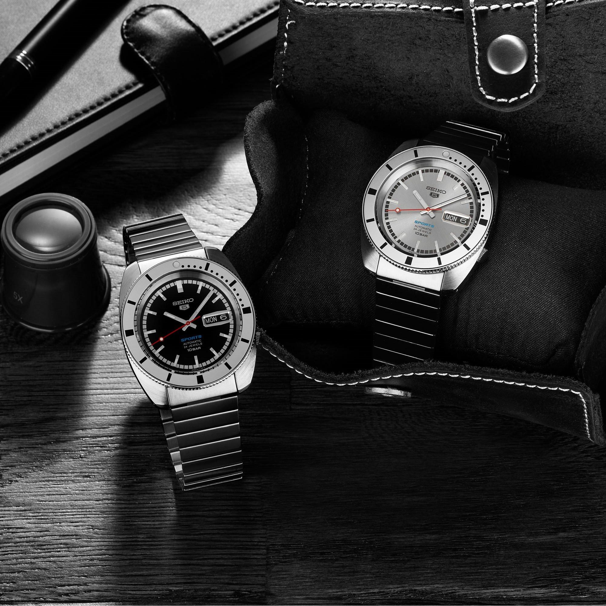 Black/Silver - Seiko - 5 Sports 1968 Recreation Watch - 7
