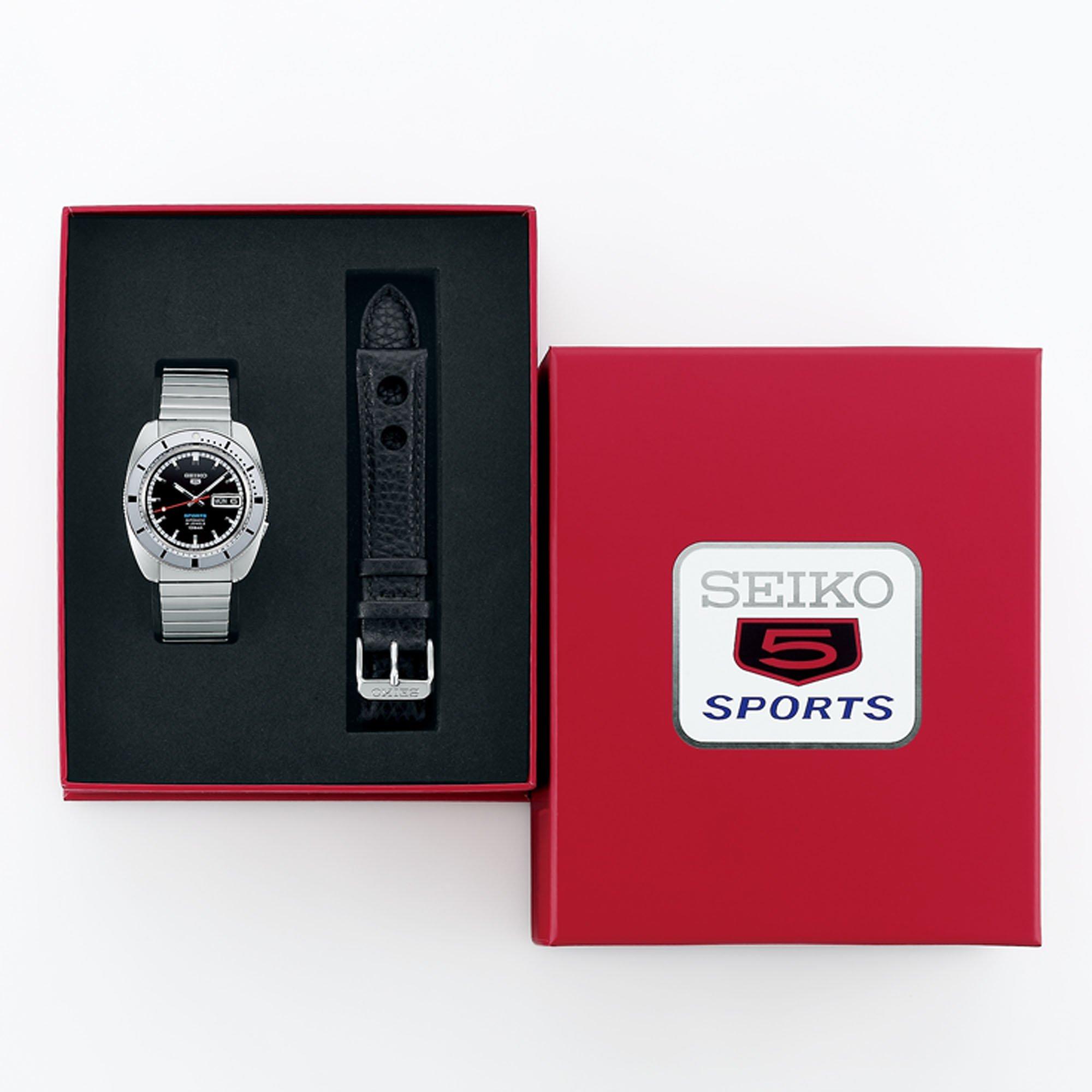 Black/Silver - Seiko - 5 Sports 1968 Recreation Watch - 8