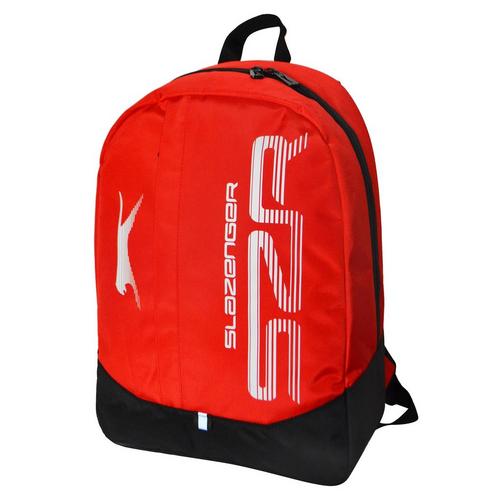 Red - Slazenger - Large Logo Backpack - 4
