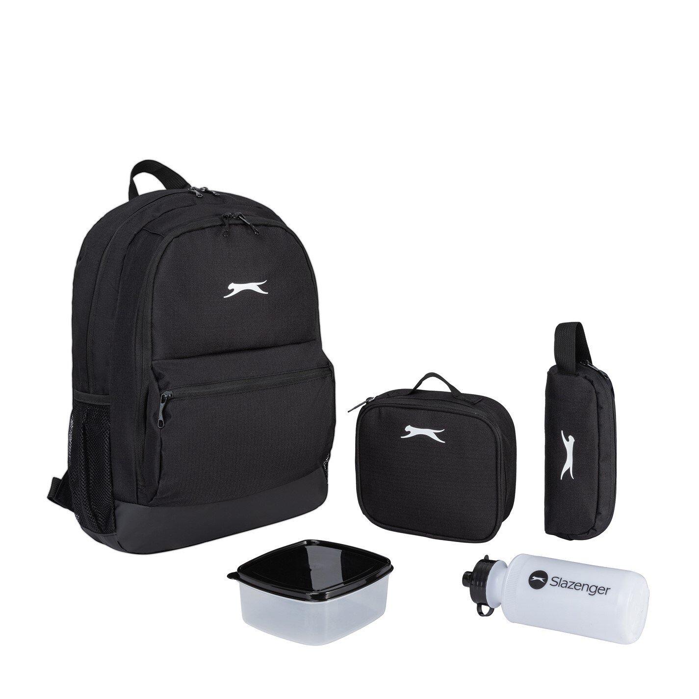 Crna - Slazenger - Backpack and Lunch Box - 1