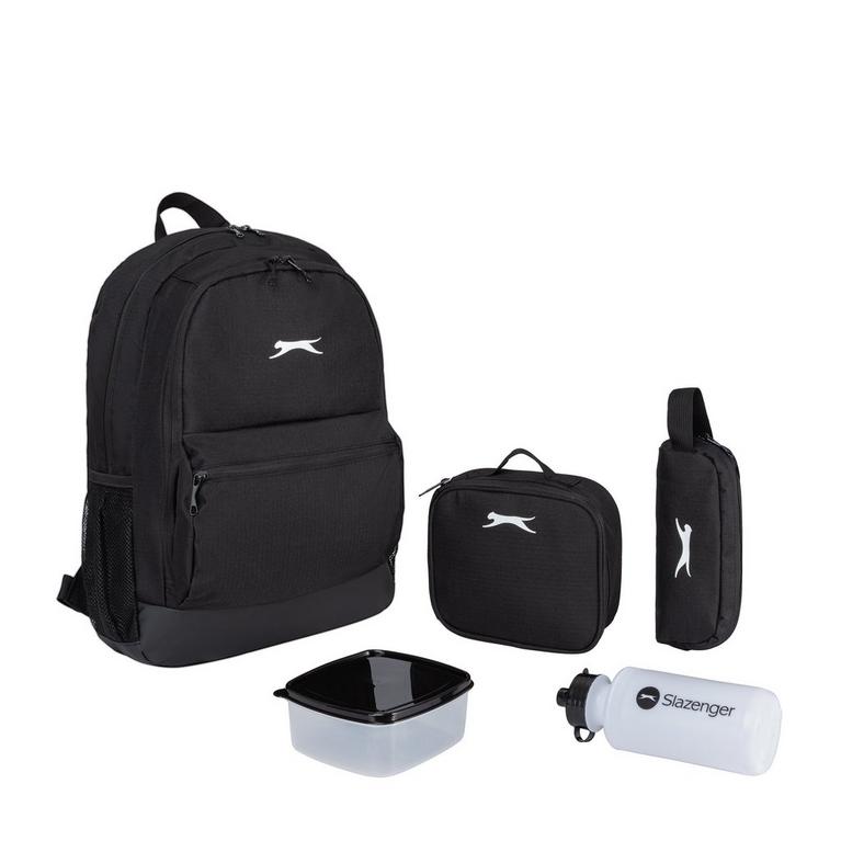 Noir - Slazenger - Backpack and Lunch Box - 6