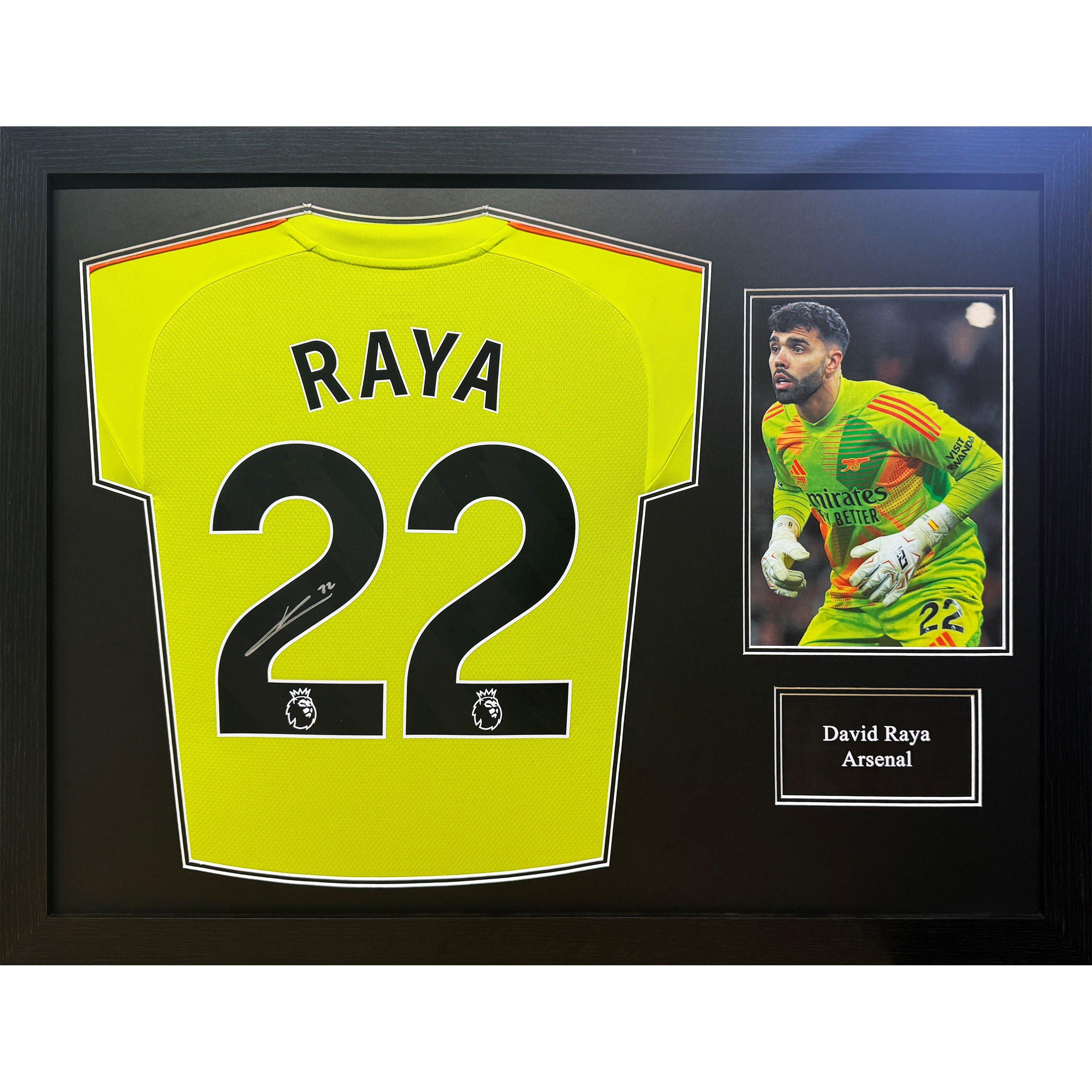 Allstarsignings Ltd  David Raya Signed Arsenal Shirt - Green