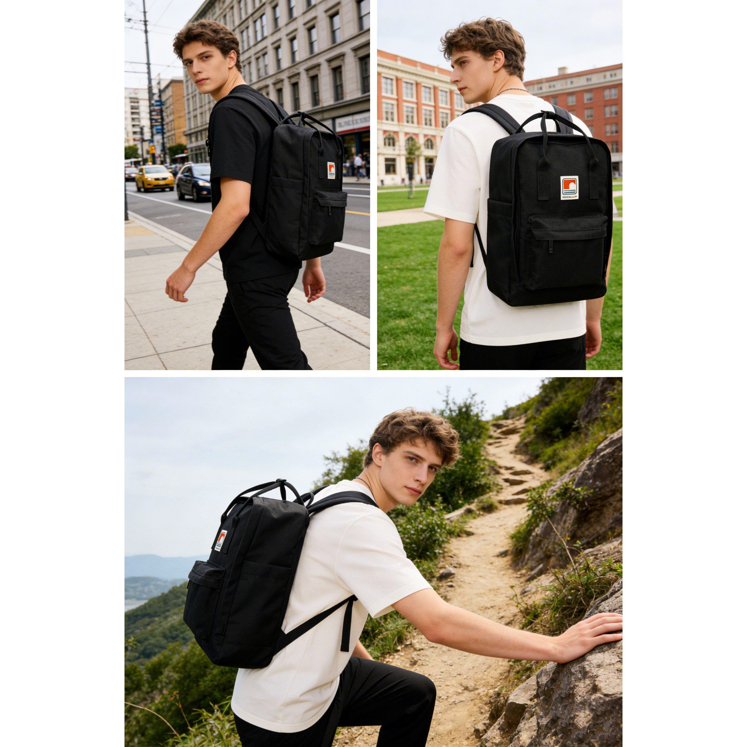 Schwarz - SoulCal - SoulCal TopHandle Backpack - 2