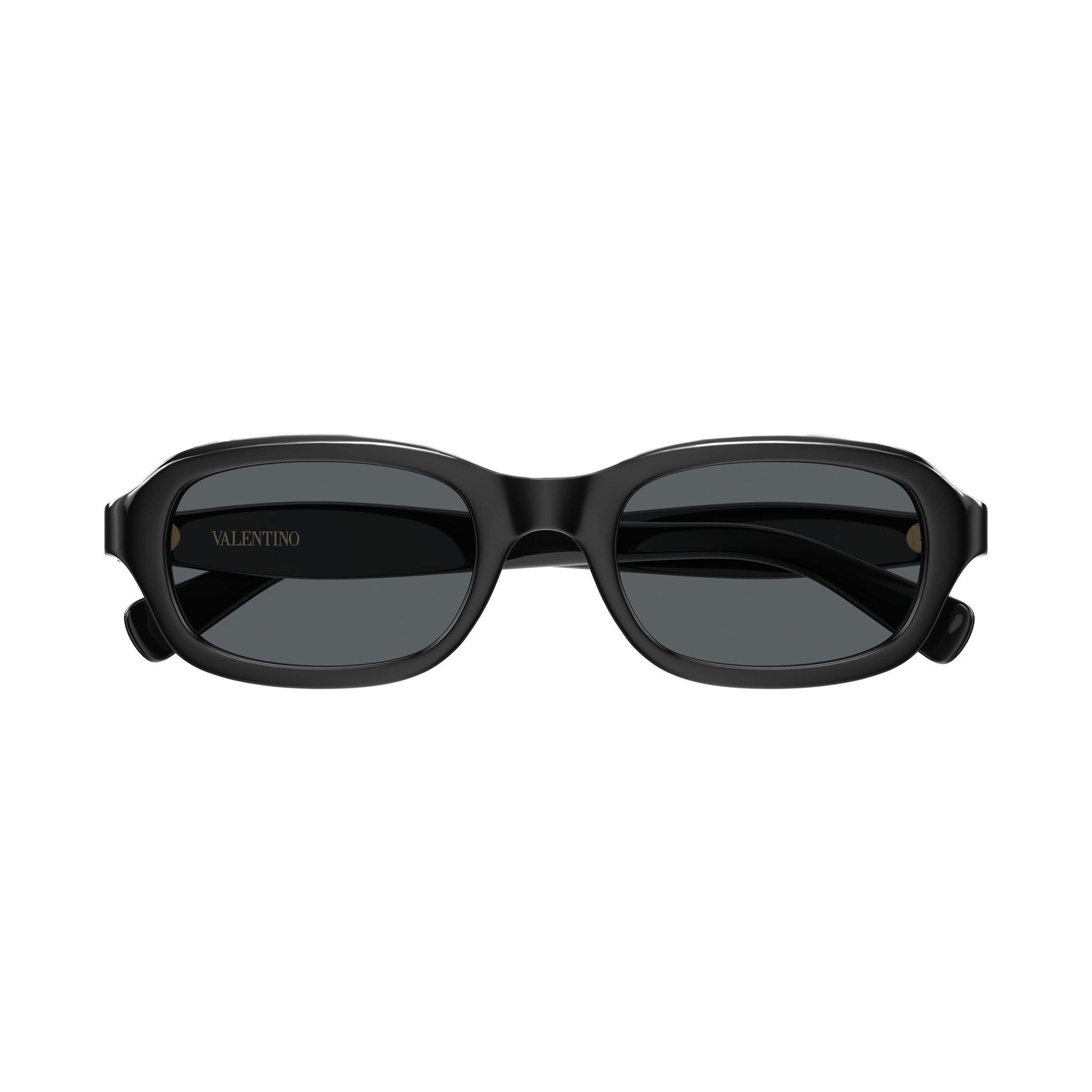 Black/Grey - Valentino - Valentino VG0010S Womens Oval Sunglasses - 2