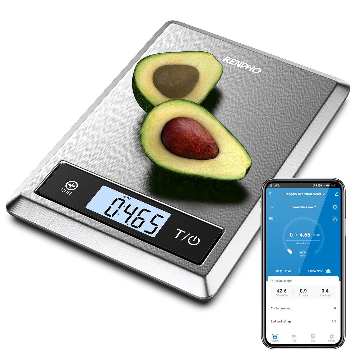 Grey - Renpho - RENPHO Calibra 1 Smart Nutritional Scale - 1