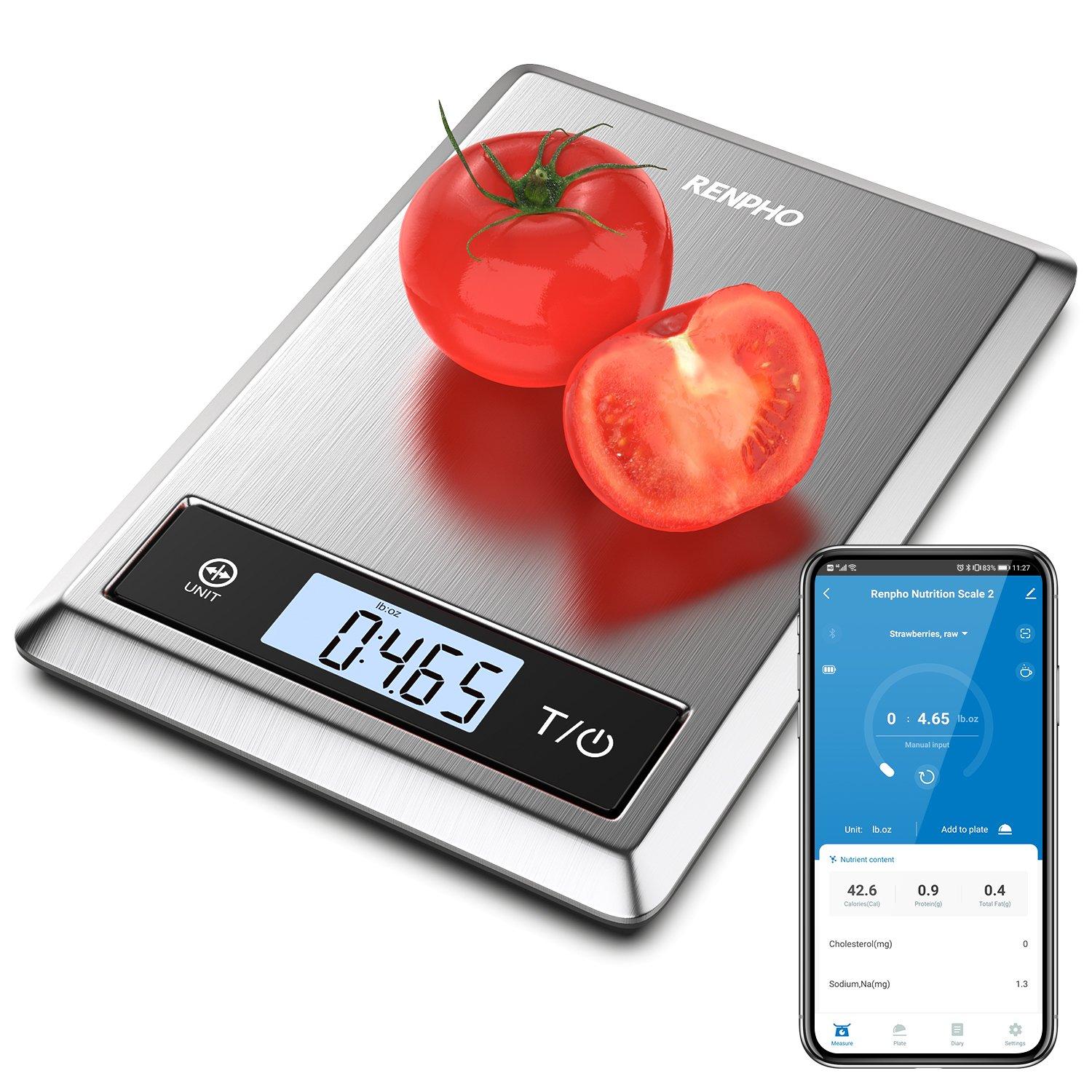 Grey - Renpho - RENPHO Calibra 1 Smart Nutritional Scale - 4