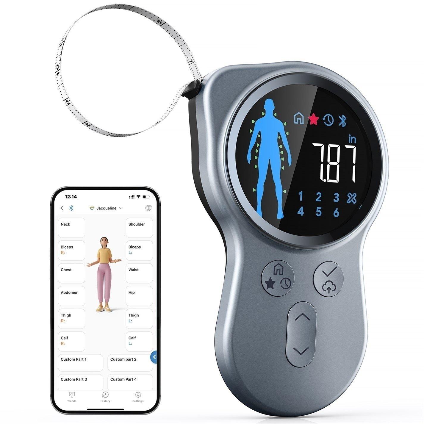 Black / Silver - Renpho - RENPHO Smart Tape Measure - 1