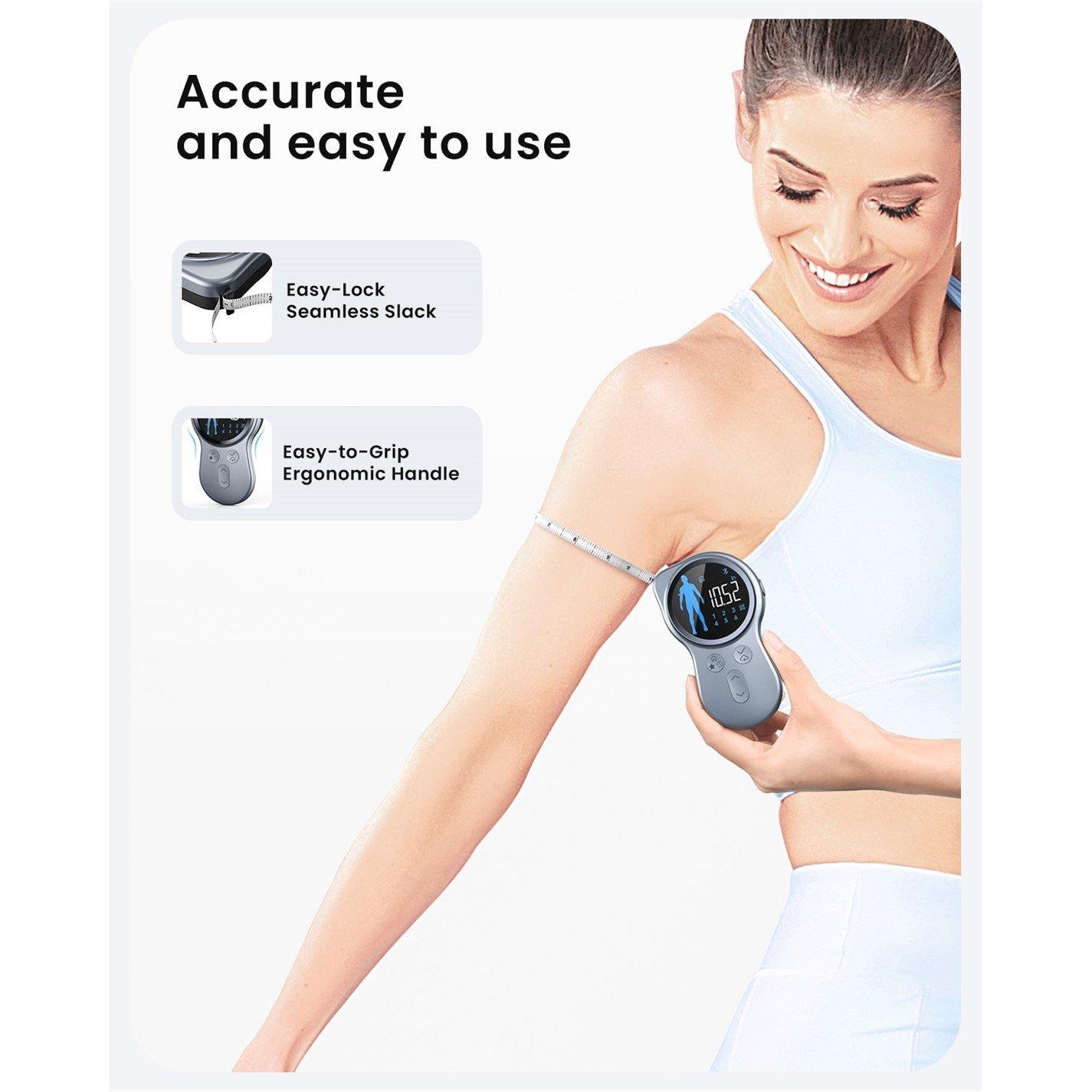 Black / Silver - Renpho - RENPHO Smart Tape Measure - 4