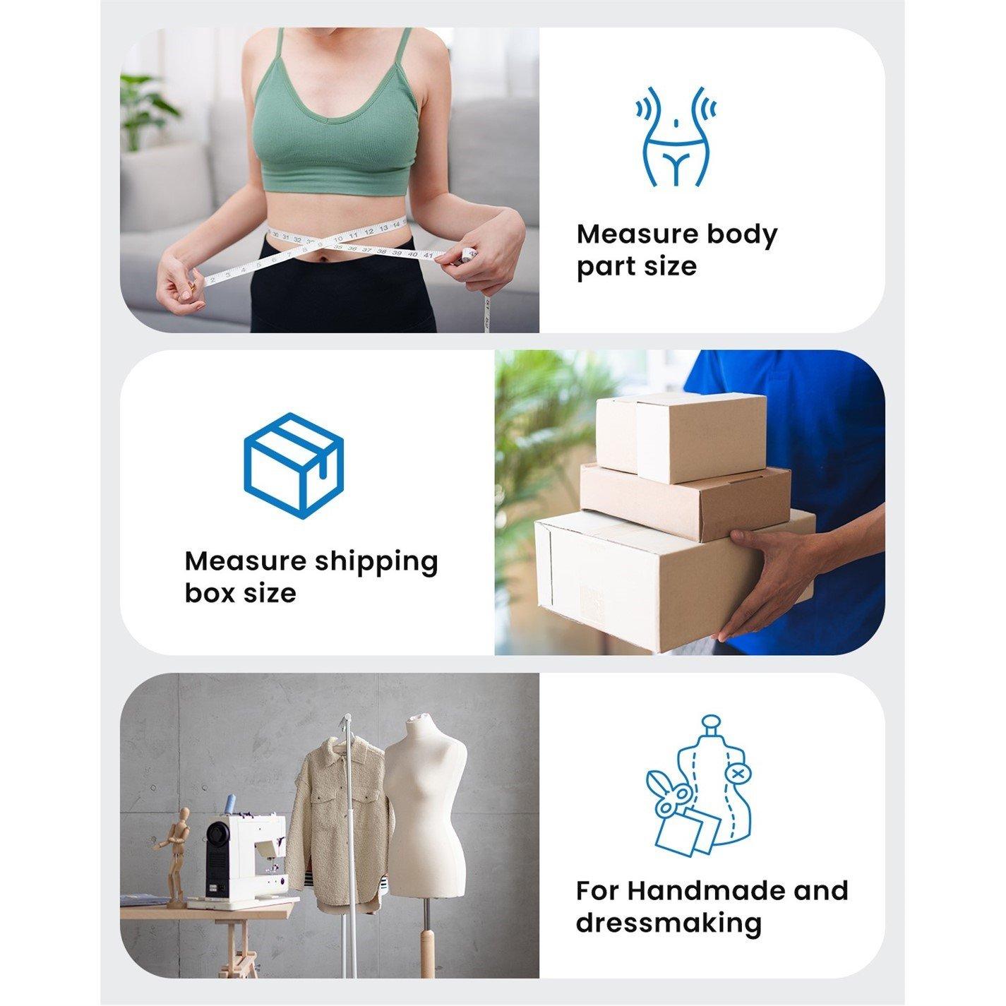 Black / Silver - Renpho - RENPHO Smart Tape Measure - 5